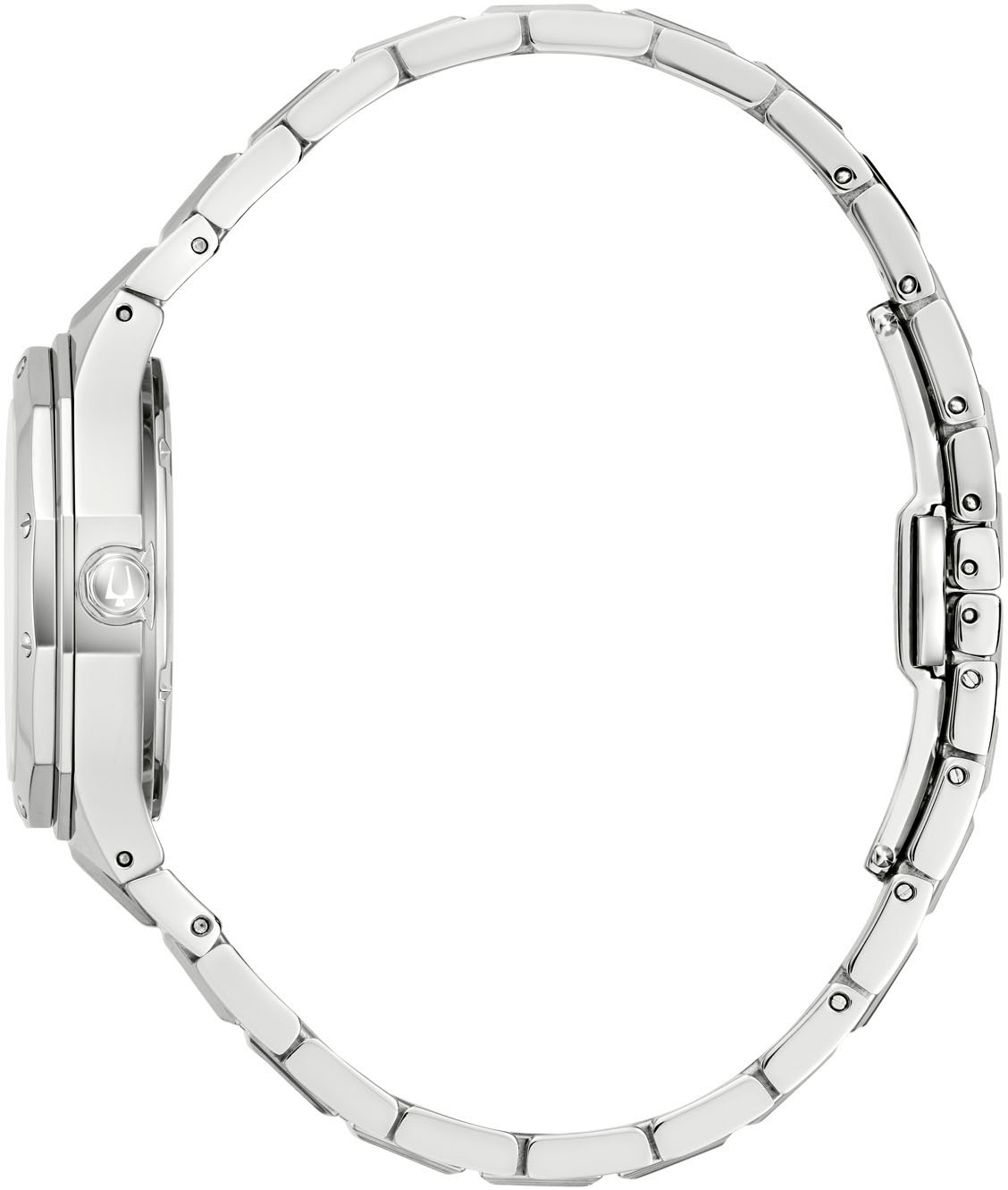 Bulova Quarzuhr Armbanduhr, Damenuhr, Edelstahlarmband, analog, Tag