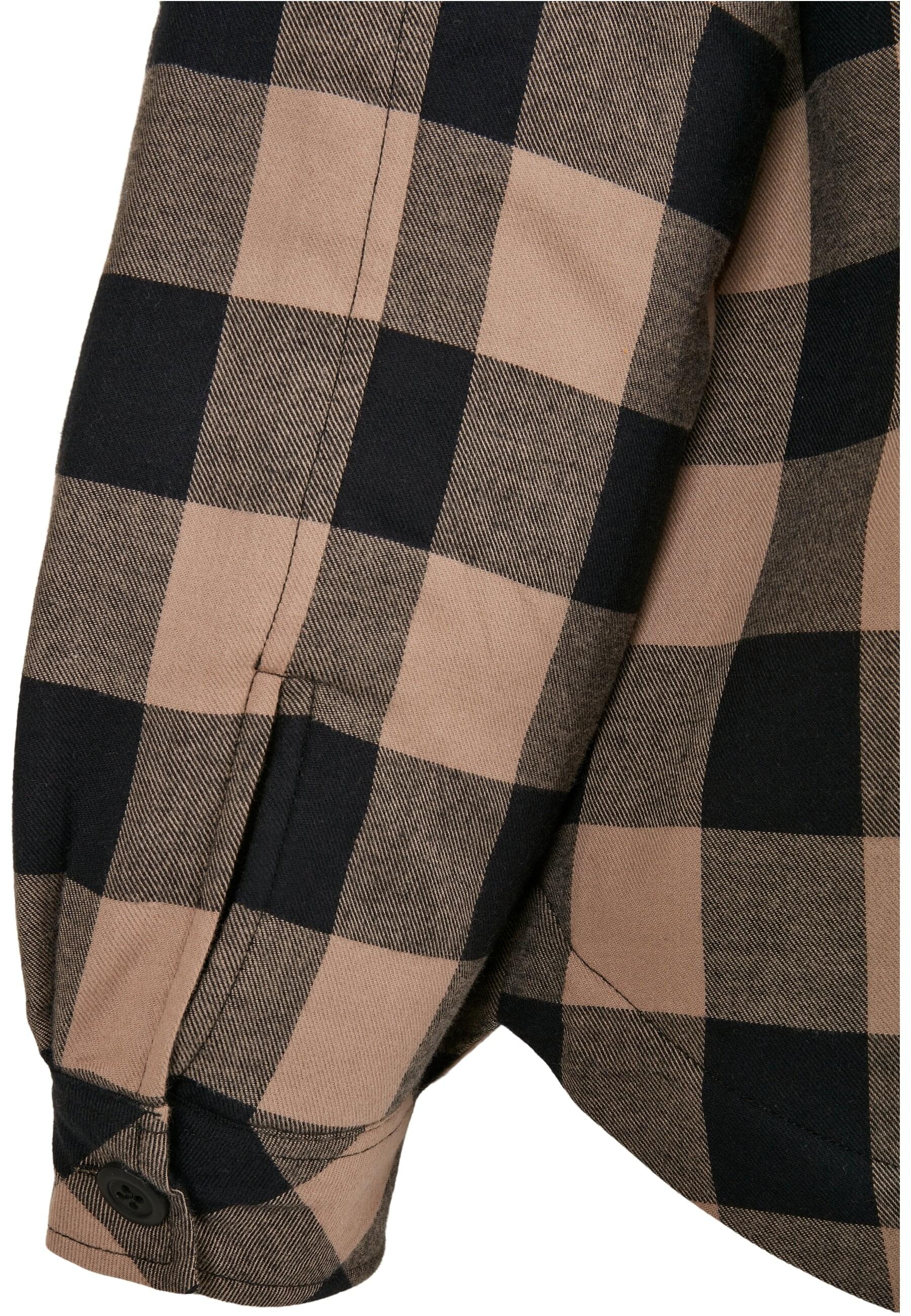 URBAN CLASSICS Allwetterjacke »Urban Classics Damen Ladies Flanell Padded Overshirt«, (1 St.), ohne Kapuze