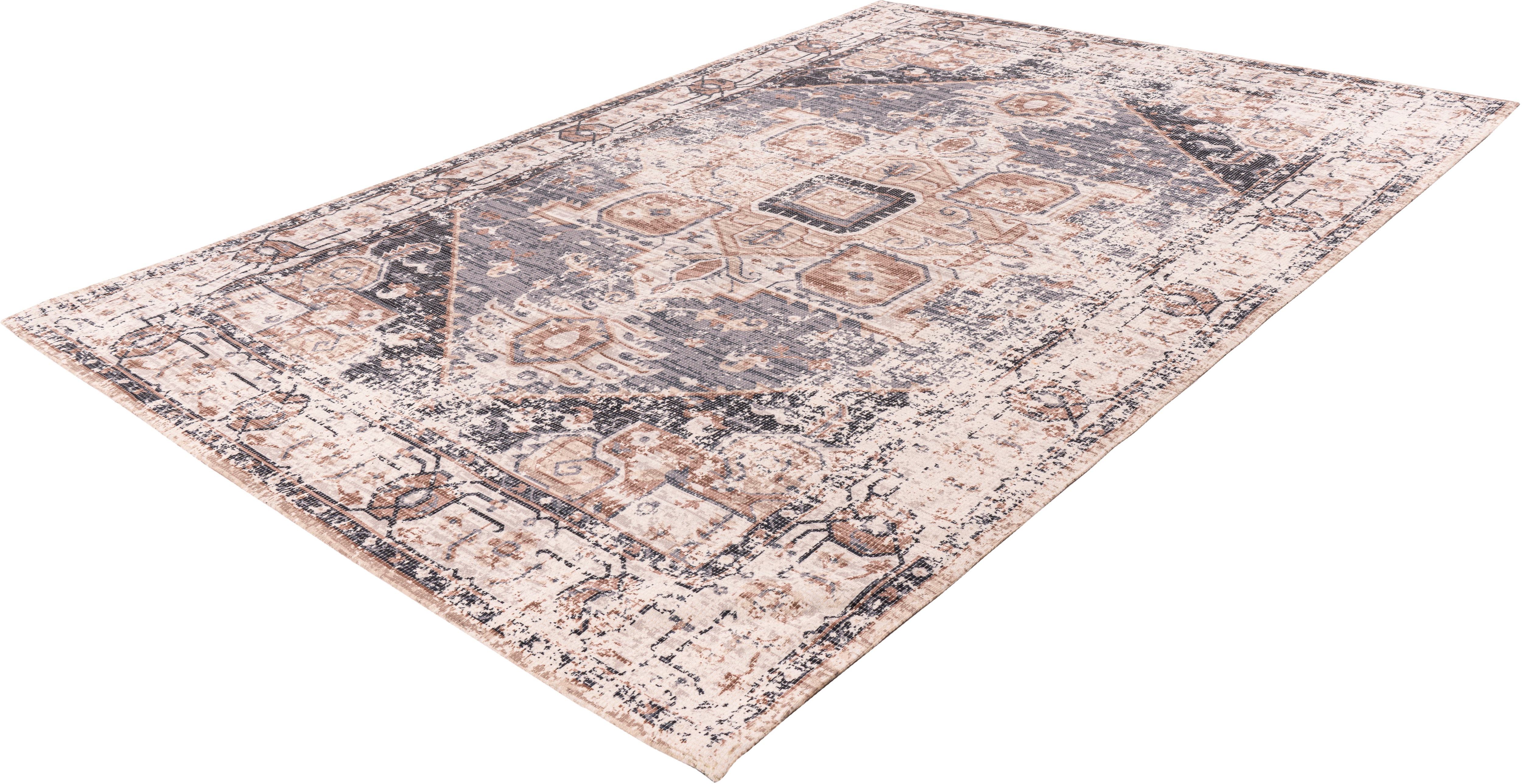 Thumbnail - Arte Espina Teppich "Indiana 100" rechteckig 10 mm Höhe Vintage Optik, Wohnzimmer