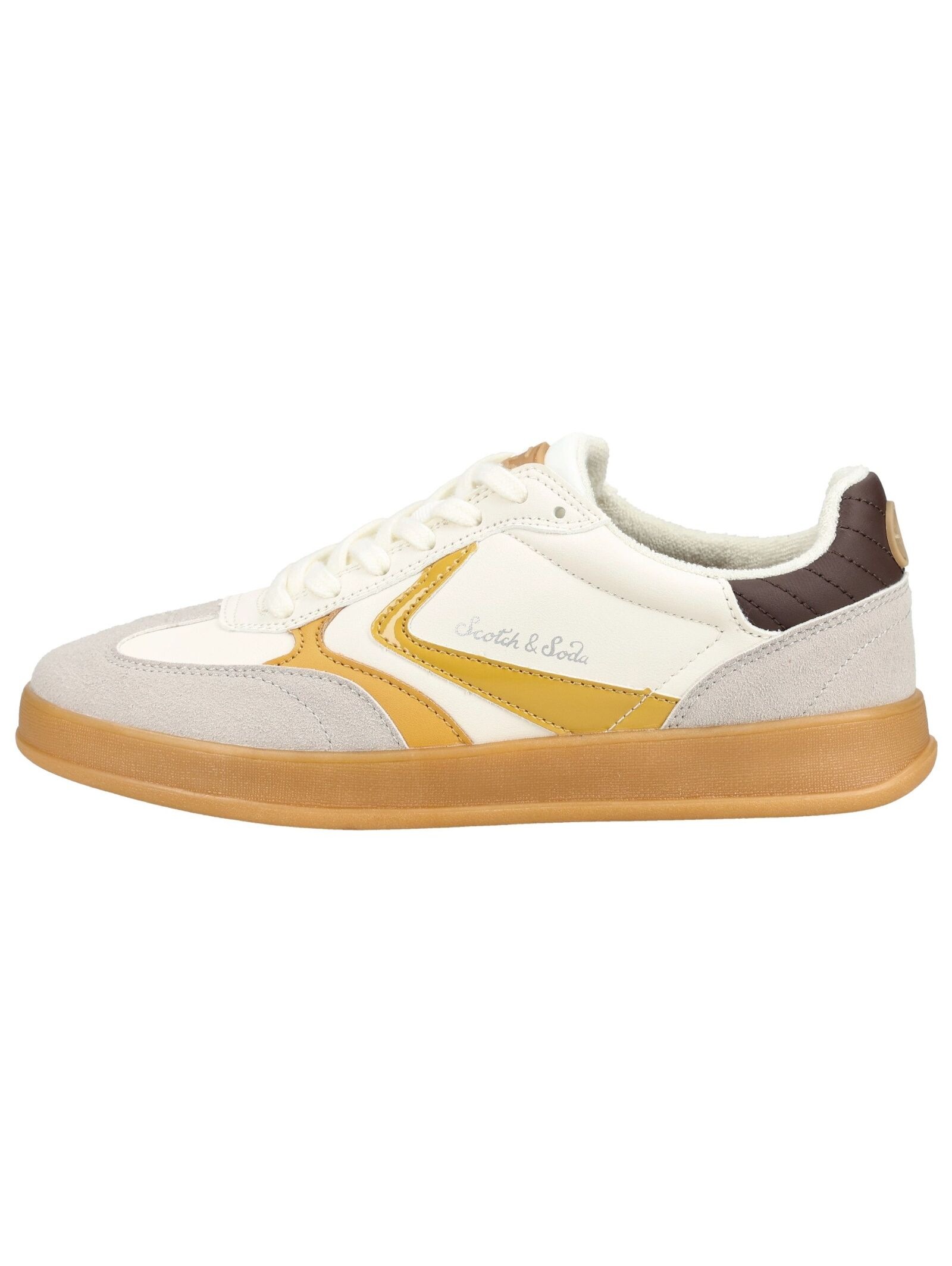 Scotch & Soda Sneaker Faux Leather Taupe 38 4