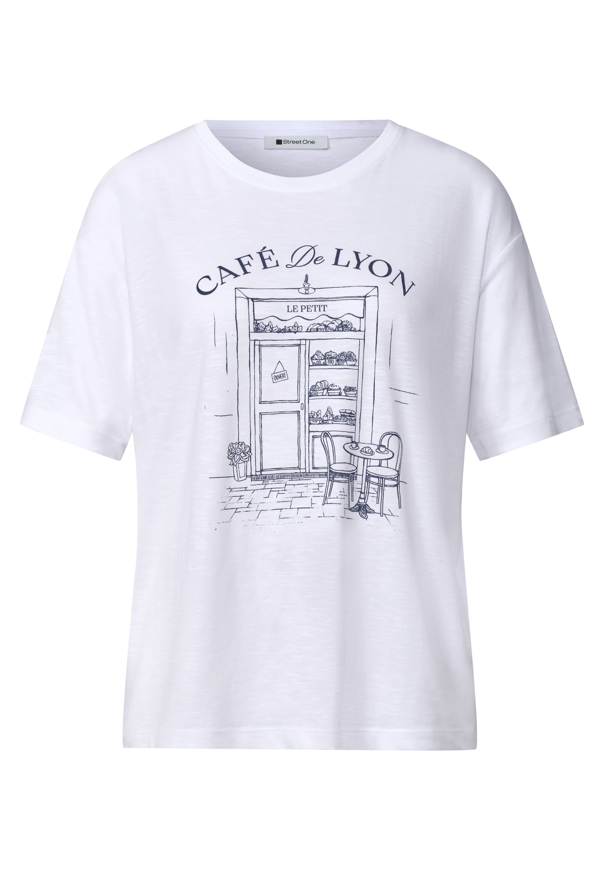 STREET ONE T-Shirt mit Rundhalsausschnitt