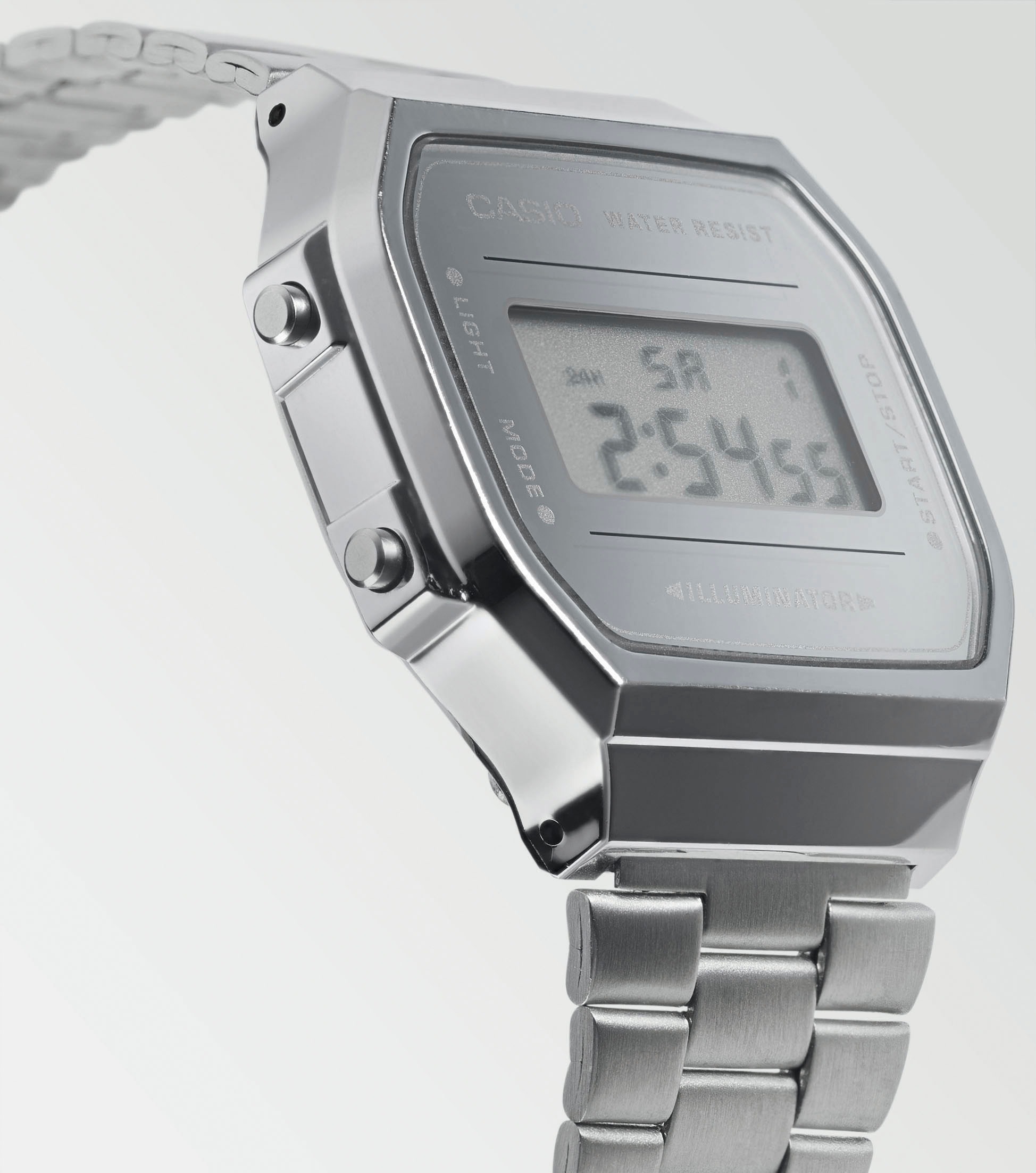 CASIO VINTAGE Chronograph, Quarzuhr, Armbanduhr,Damenuhr, Herrenuhr, Digitaluhr, Edelstahlarmband