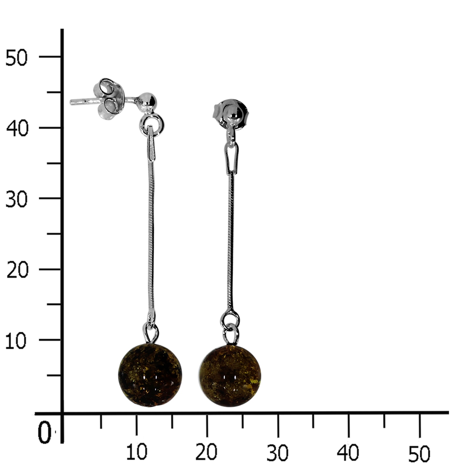 OSTSEE-SCHMUCK Paar Ohrhänger »Ostsee-Schmuck Ohrhänger Klassisch 9 mm Ohrhänger Klassisch 9 mm«