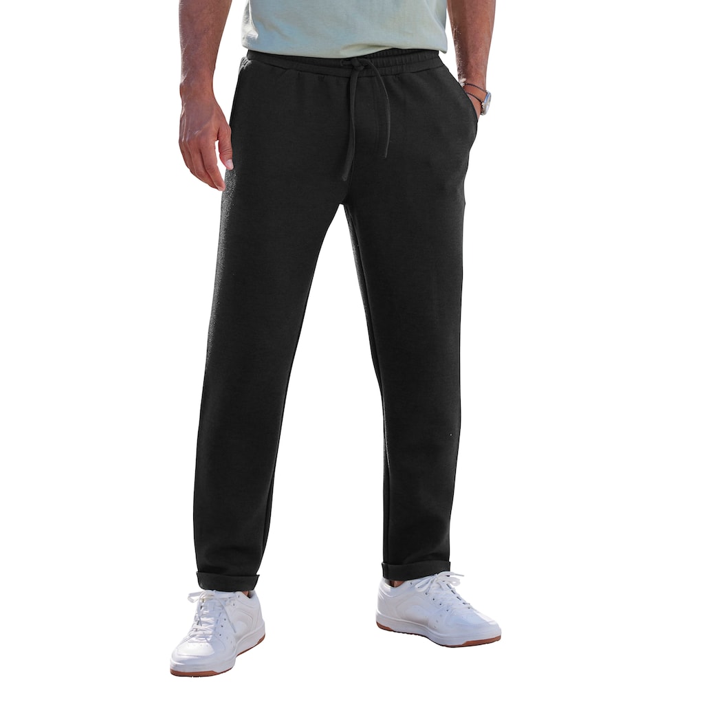 John Devin Jogger Pants, Joggpants lang, mit Bindeband, Schlupfhose mit Eingrifftaschen