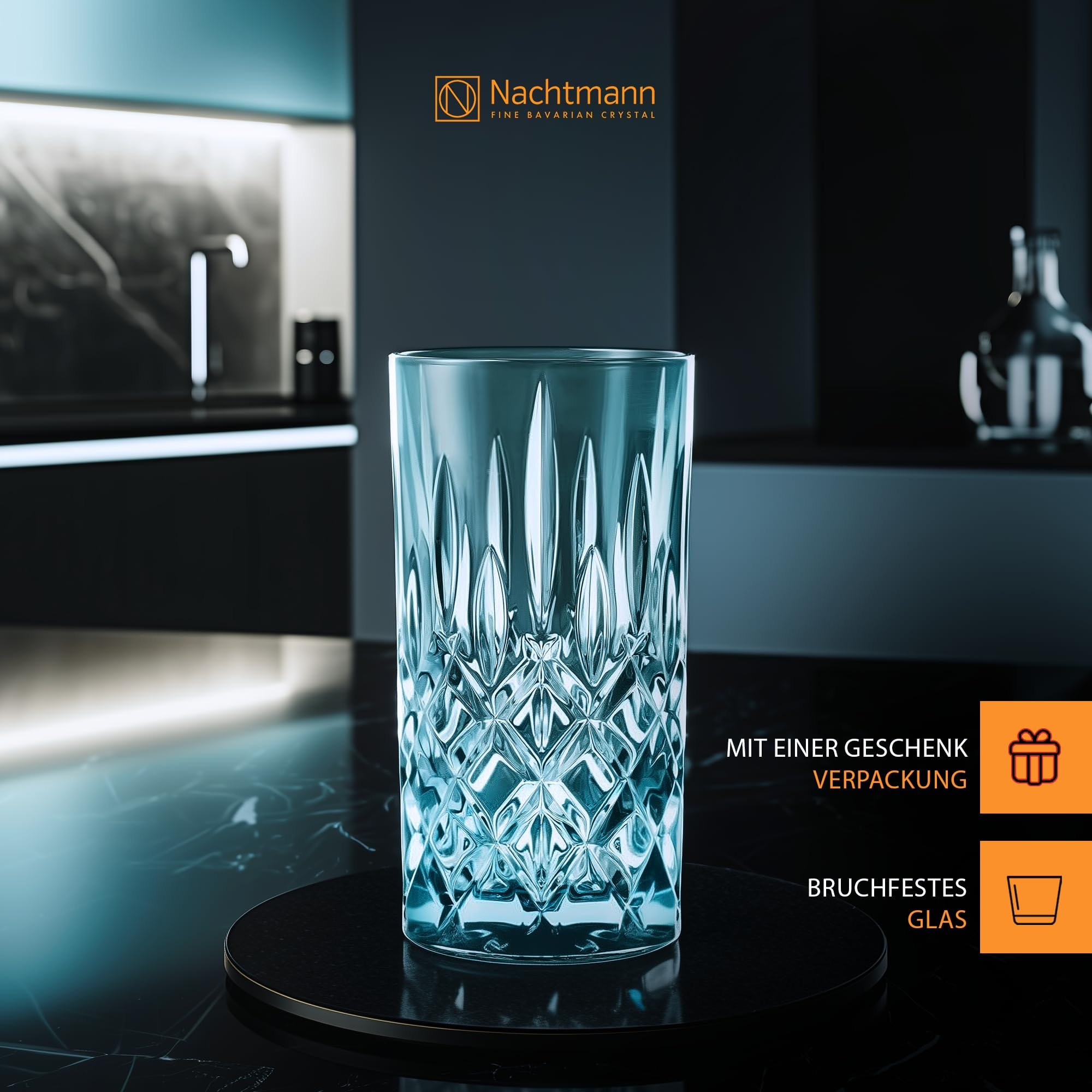 Nachtmann Longdrinkglas »Longdrinkgläser Noblesse Colors 395 ml 2er Set«