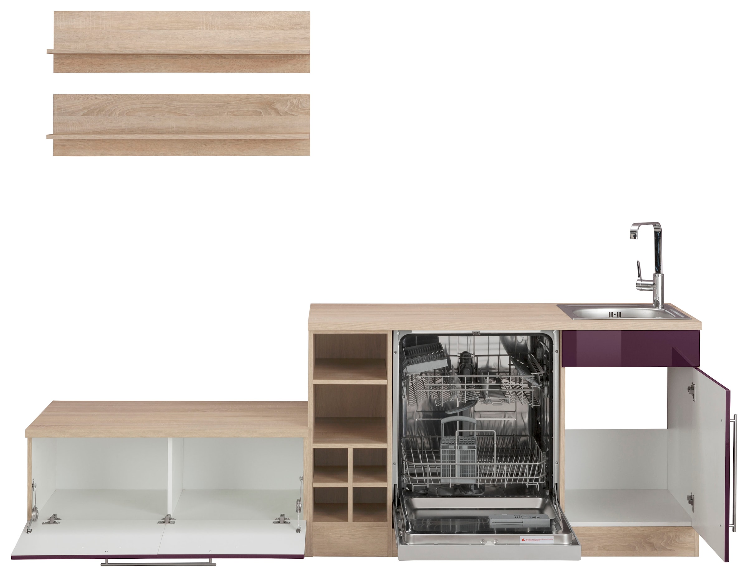 HELD MÖBEL Winkelküche »Samos«, mit E-Geräten, Stellbreite 300 x 250 cm  kaufen | BAUR