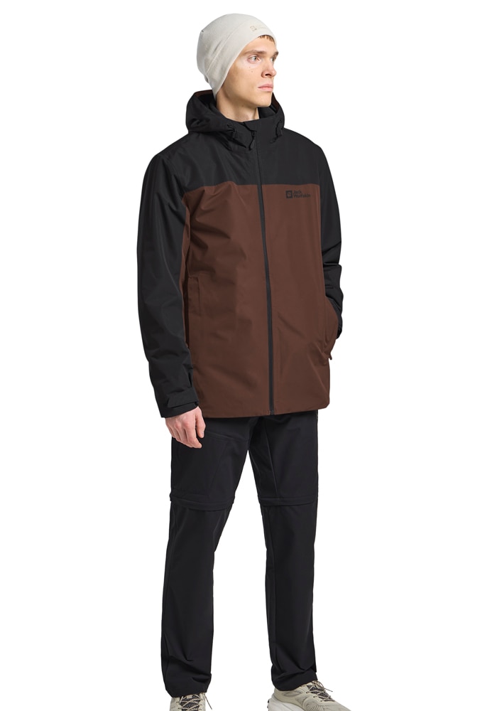 Jack Wolfskin 3-in-1-Funktionsjacke »MOONRISE 3IN1 JKT W«, mit Kapuze, 3in1, atmungsaktiv, Übergangsjacke