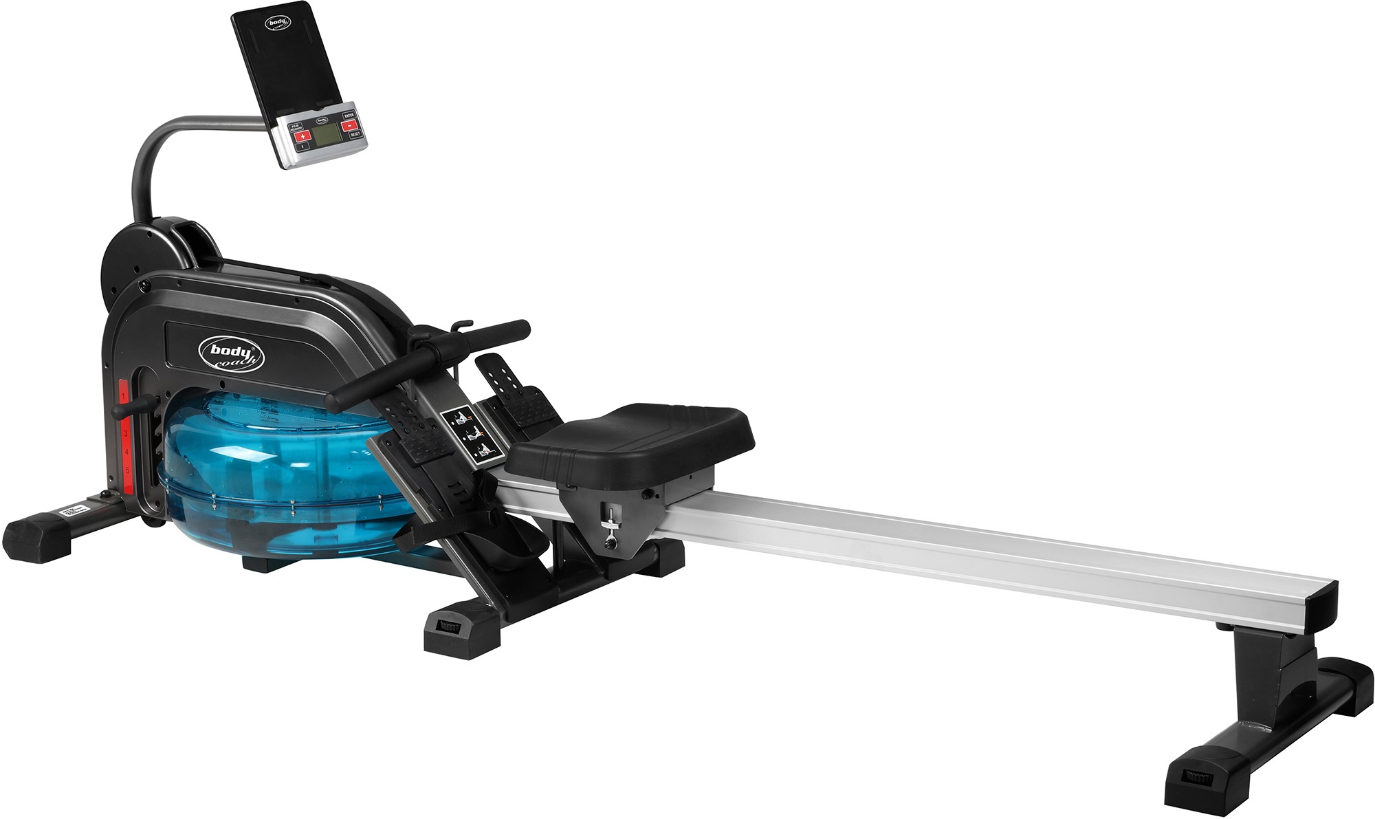 body coach Ruderzugmaschine »ROWER DELUXE Wasserwiderstand & 5fach verstellbarer Zugwiderstand«