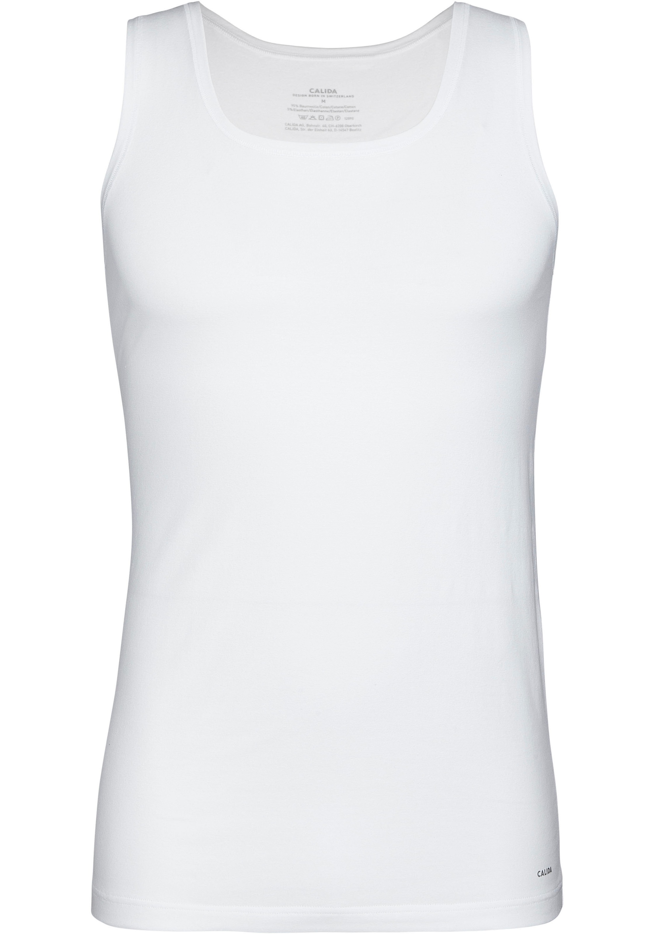CALIDA Achselhemd "Cotton Code", Rundhals-Ausschnitt, Single Jersey Qualitä günstig online kaufen