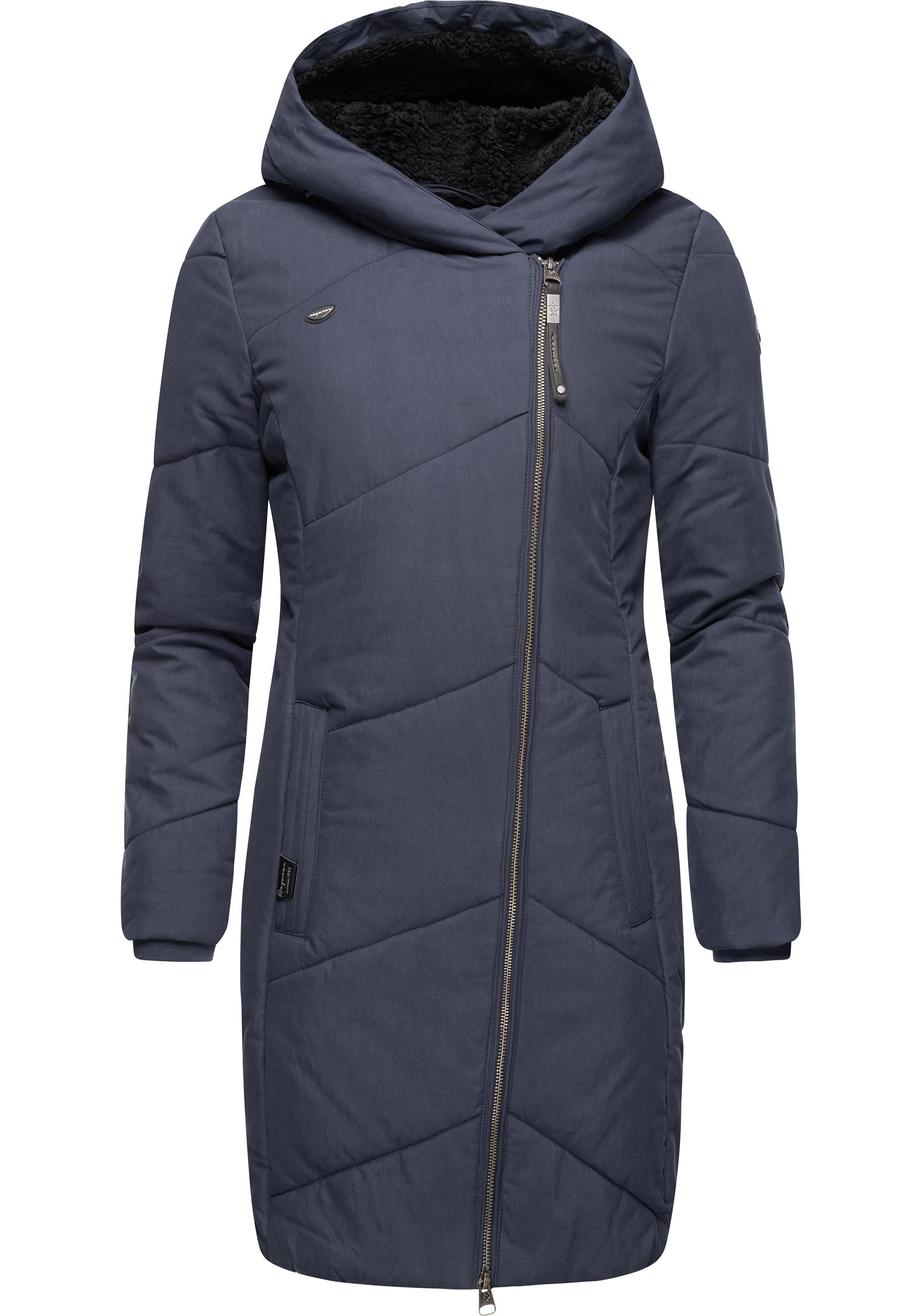Ragwear Wintermantel »Gordon Long«, gesteppter Winterparka mit asymmetrischem Kragen
