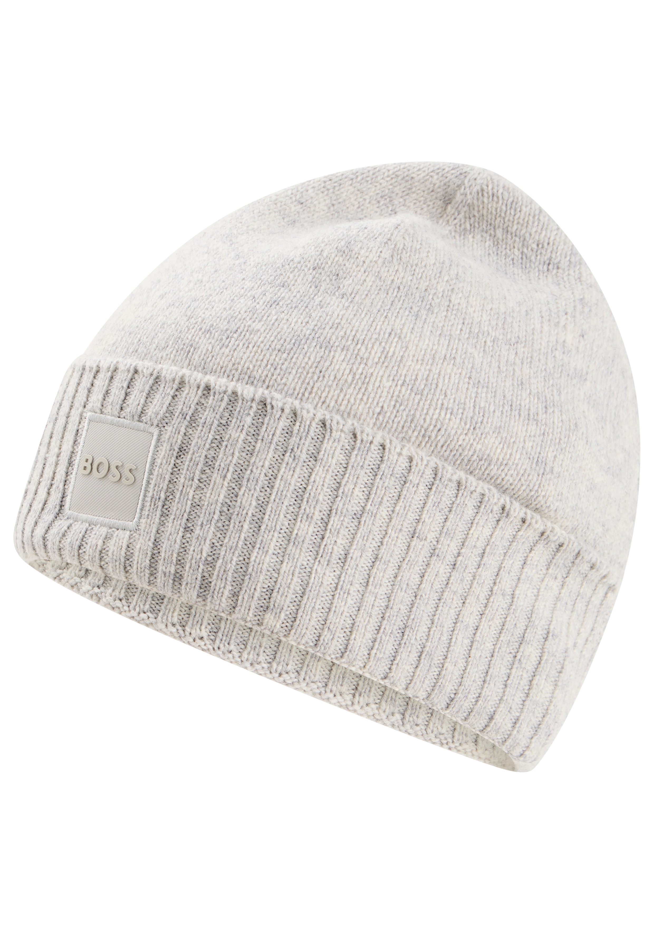 BOSS ORANGE Beanie "Akaio R Hat" Ton in Ton Logo-Badge, unisex