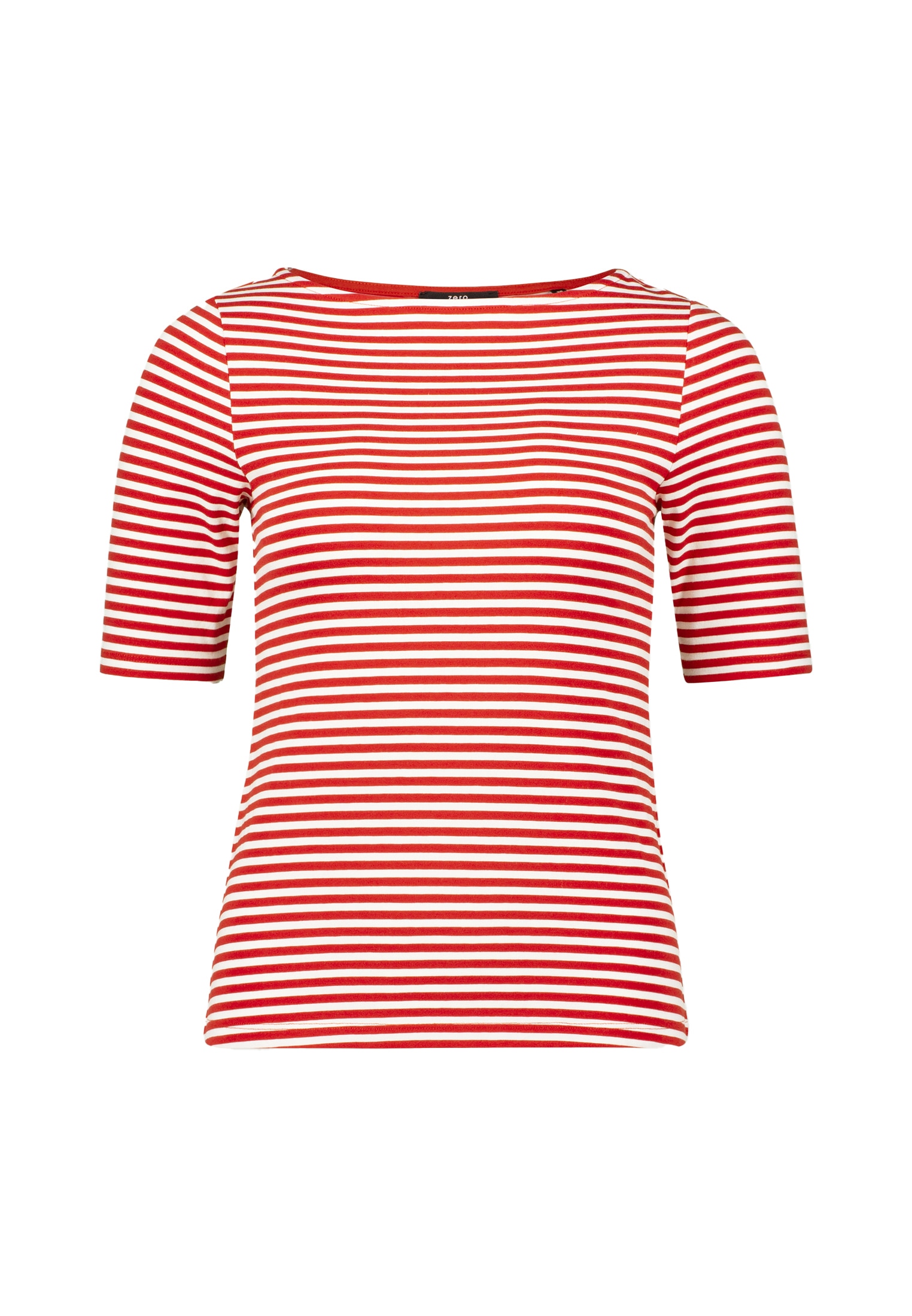 Zero Kurzarmshirt »zero Streifenshirt mit U-Boot Ausschnitt«, (1 tlg.), Plain/ohne Details