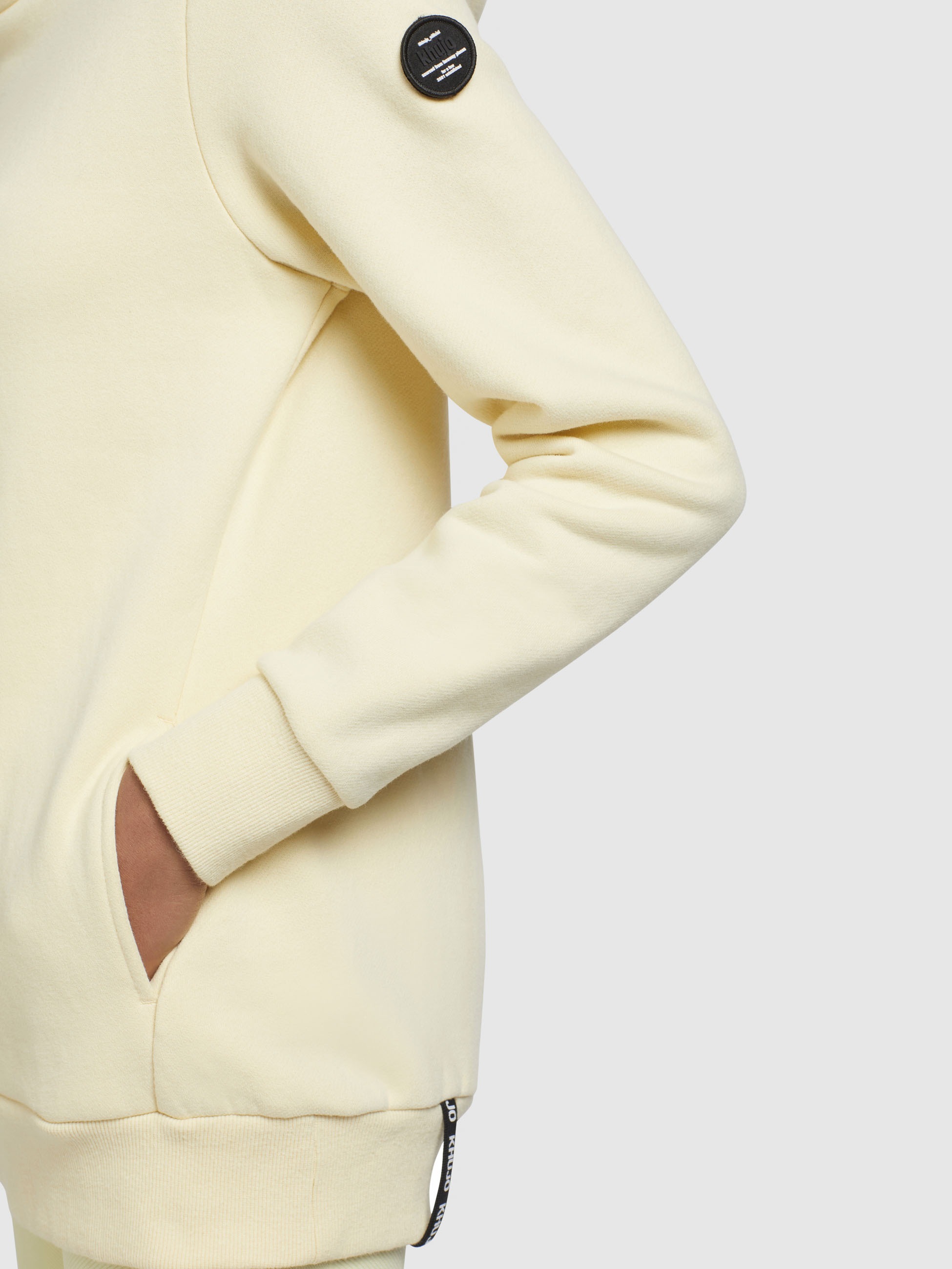 khujo Hoodie »KARIMA«, mit Kapuze in Wickeloptik und Kordelzug