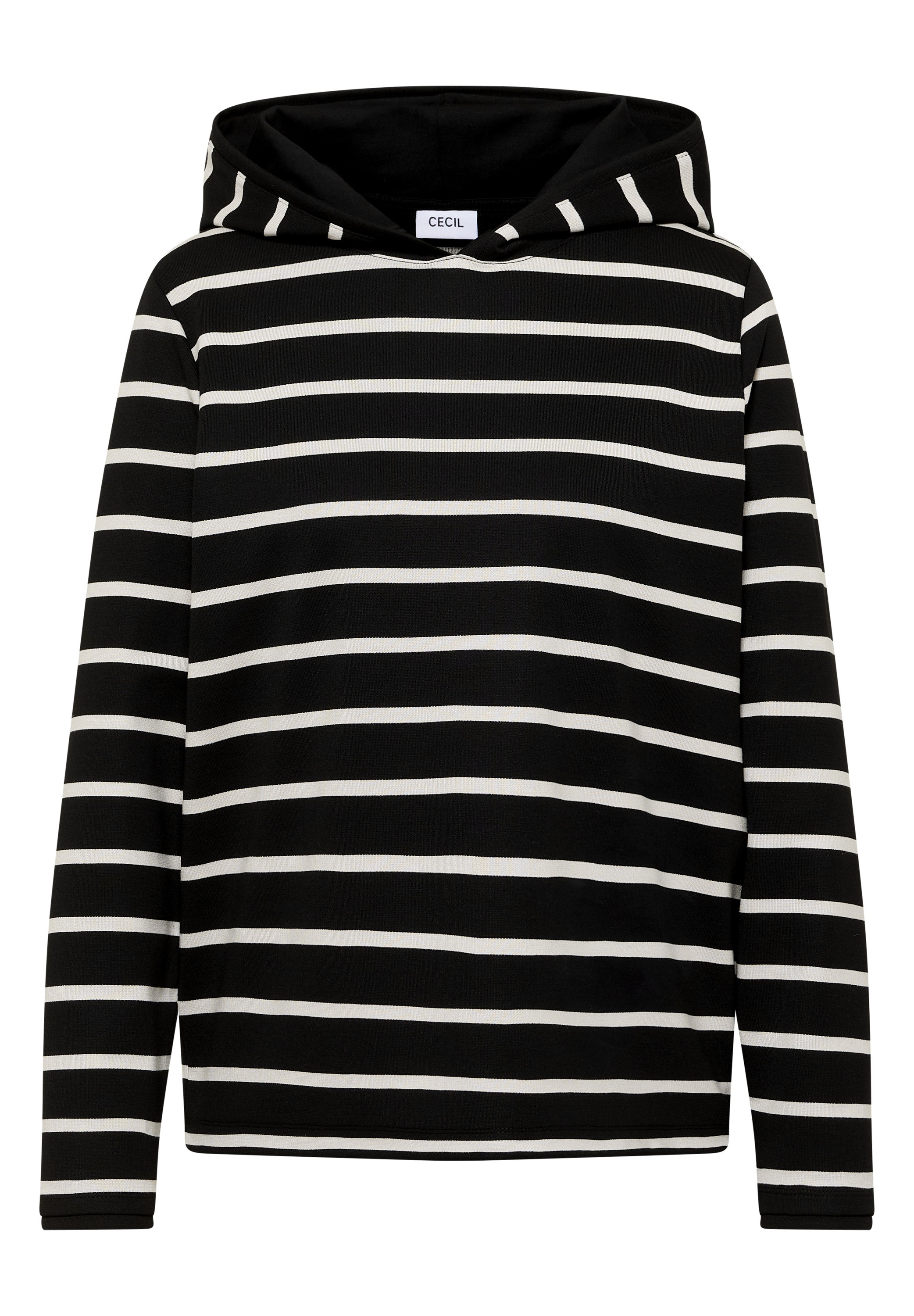 Cecil Kapuzenshirt aus softem Materialmix