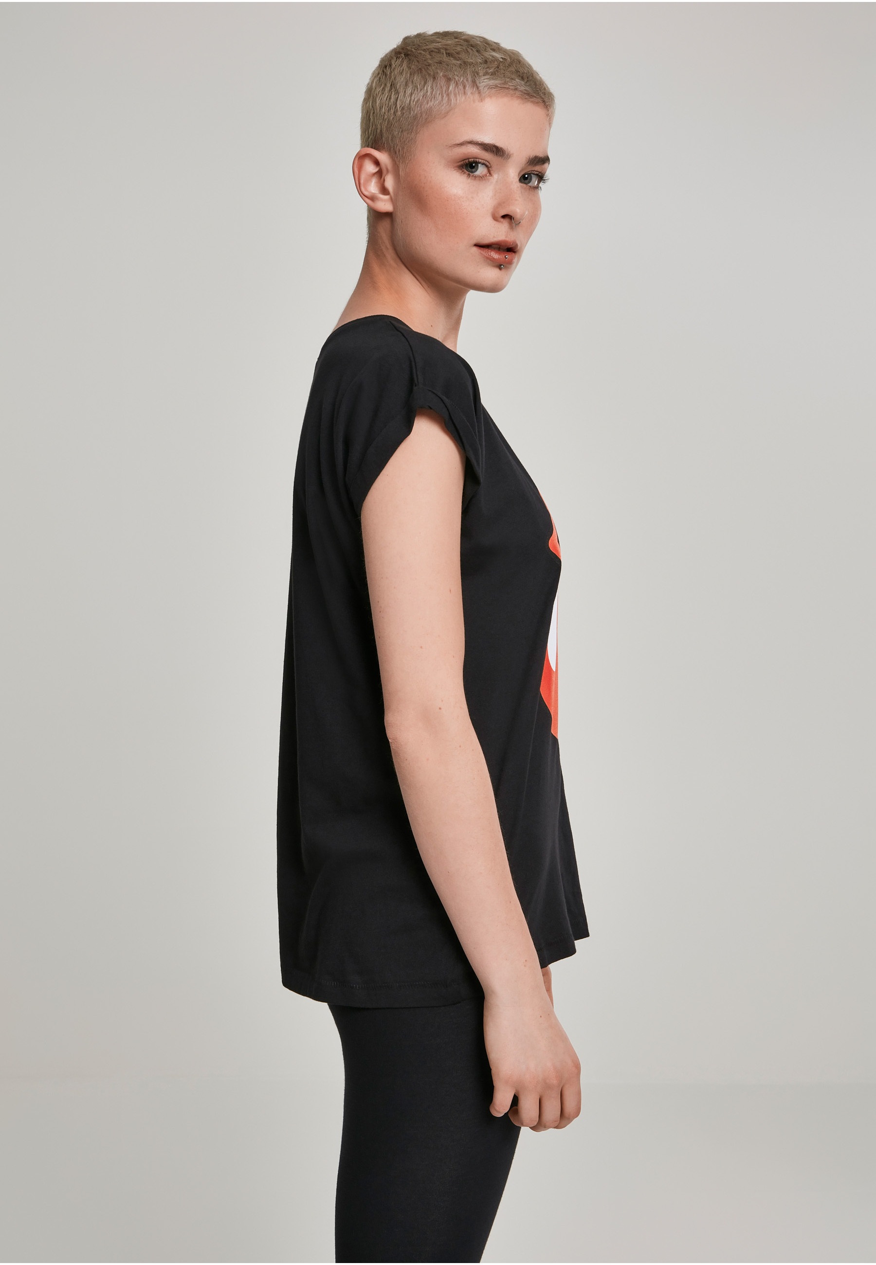 Merchcode Kurzarmshirt »Merchcode Damen Ladies Rolling Stones Tongue Tee« 1 Stk.