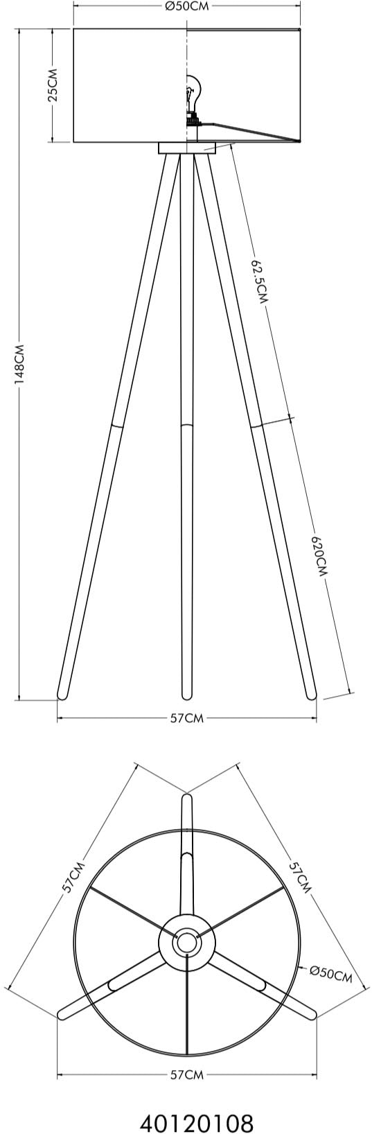 NOWA Stehlampe »STABILO« E27 1 Stk. Stehleuchte Holz, E27 Fassung, Fußschalter, klassisch
