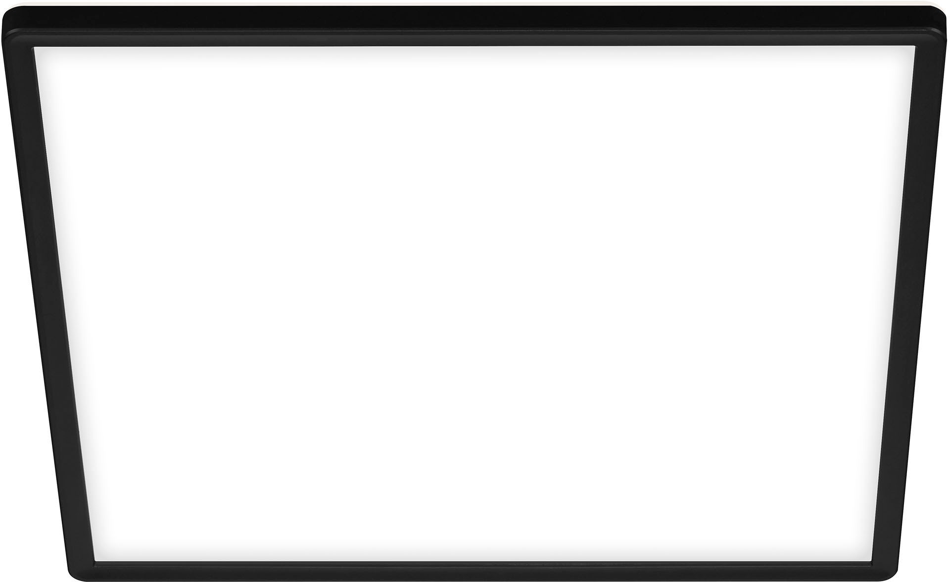 Briloner Leuchten LED Panel »7158415 SLIM« LED-Board Warmweiß Deckenlampe, 42x42x2,9cm, Schwarz, 22W, Wohnzimmer, Schlafzimmer