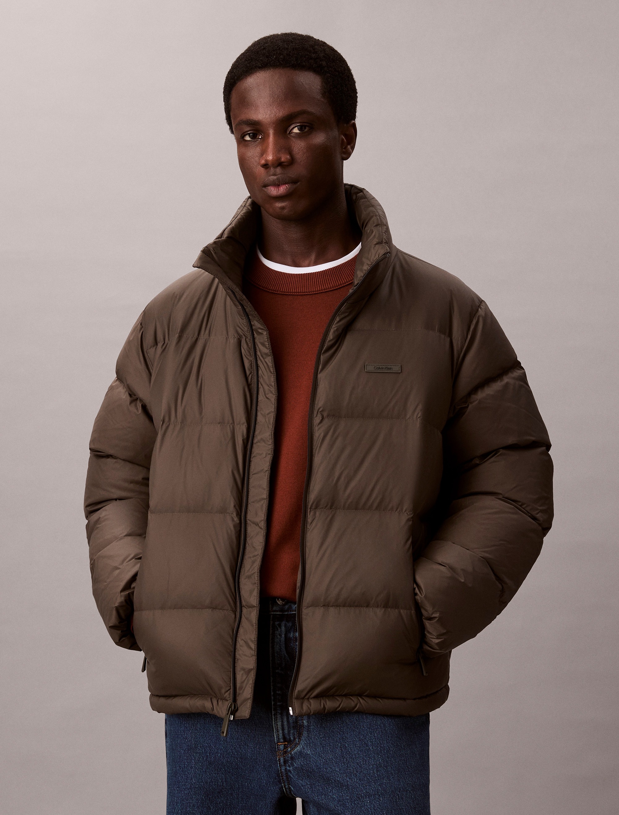 Calvin Klein Steppjacke "LS MDWT NYLON CHNNL DOWN PUFFER", ohne Kapuze, Mit günstig online kaufen