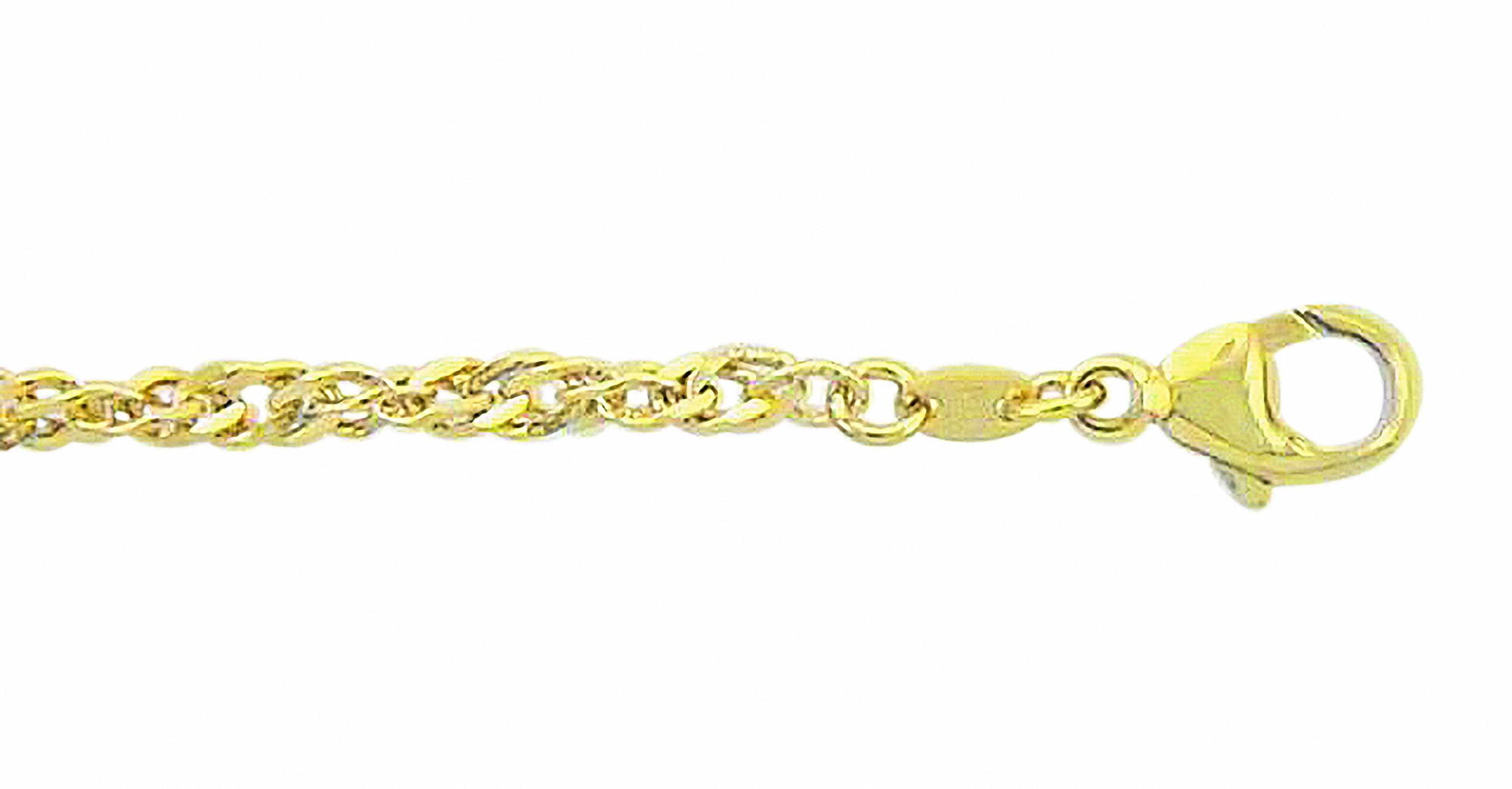Goldarmband »333 Gold Singapur Armband 19 cm Ø 3,4 mm«, Goldschmuck für Damen