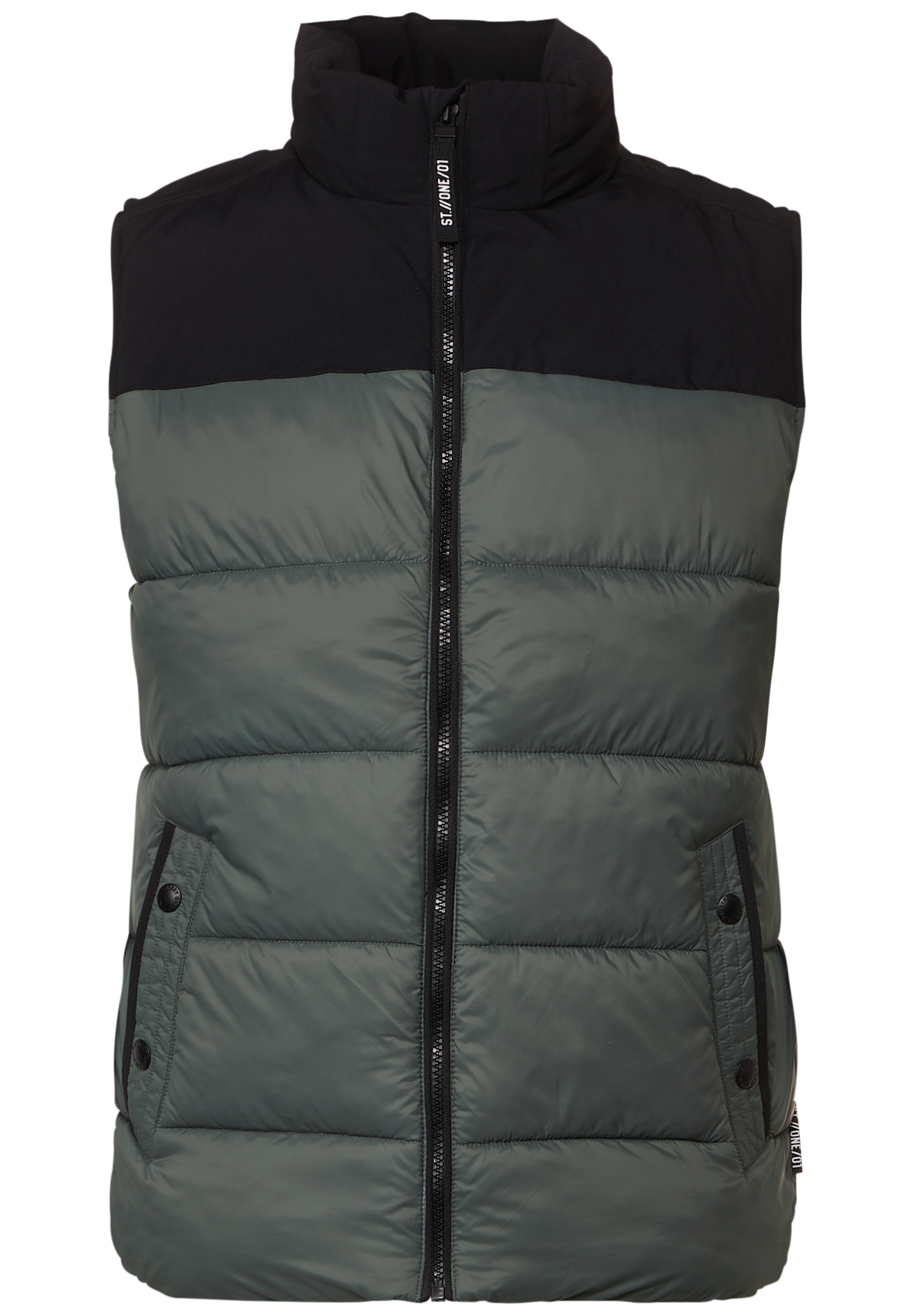 STREET ONE MEN Steppweste, aus softem Materialmix
