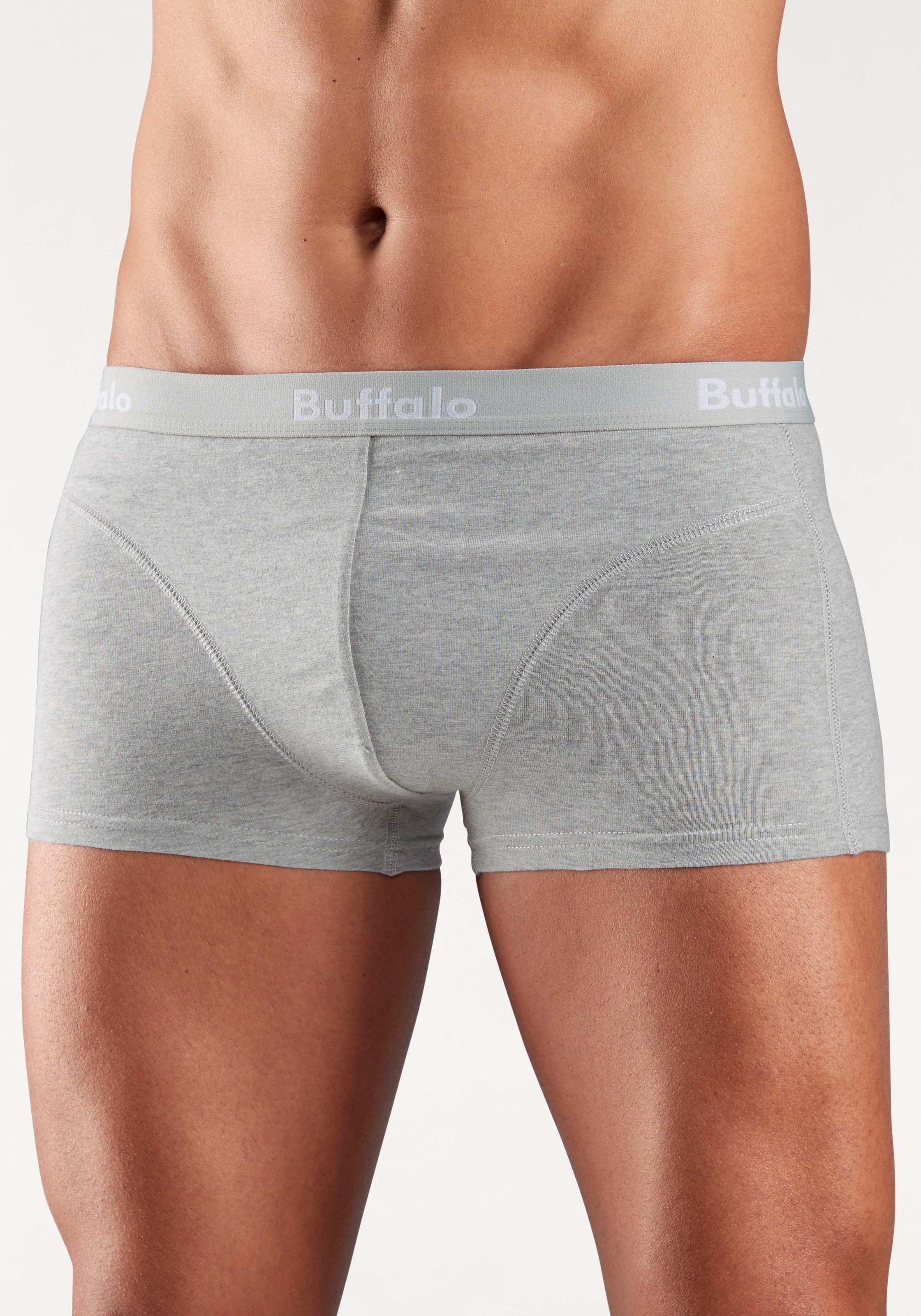 Buffalo Hipster, (Packung, 3 St.), knapp sitzende Boxershorts aus Baumwollmischung