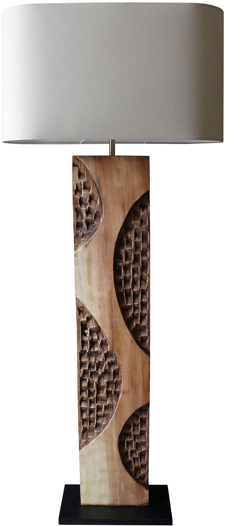 SALESFEVER Stehlampe "Akazie", 1, H: 171cm, 1 Stk., beige, Wohnzimmer, Leuchten, handgefertigt