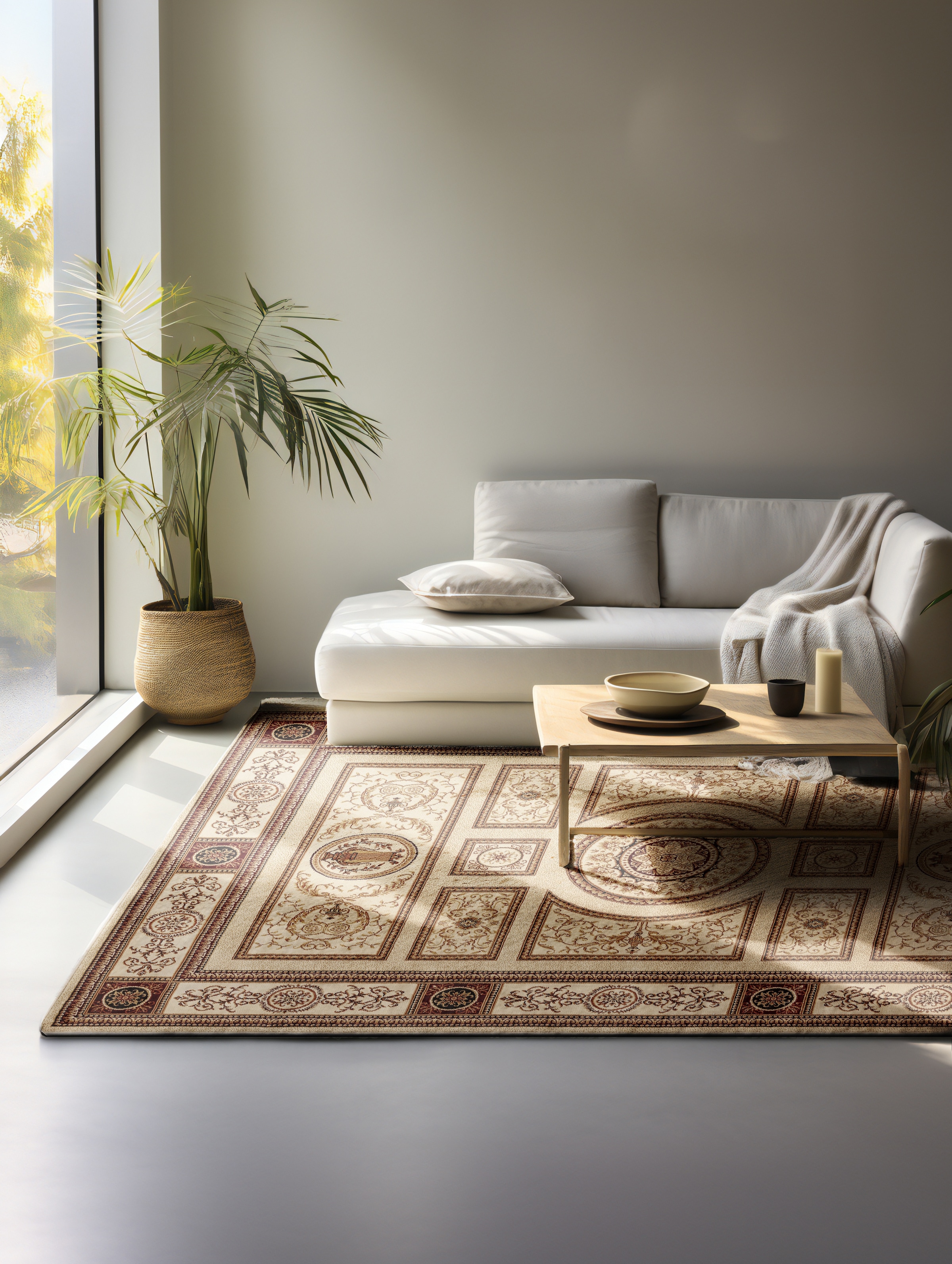 NORTHRUGS "Guzara" rechteckig 8 mm Höhe Orient Optik, Läufer, strapazierfähig, pflegeleicht, robust