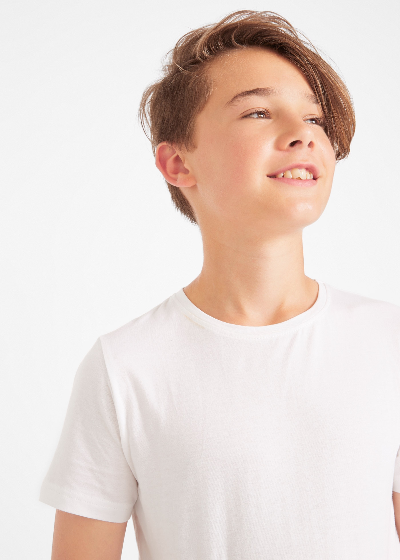 bonprix T-Shirt »T-Shirt mit Baumwolle (3er Pack)«, 3 Stk. T-Shirt mit Baumwolle (3er Pack)
