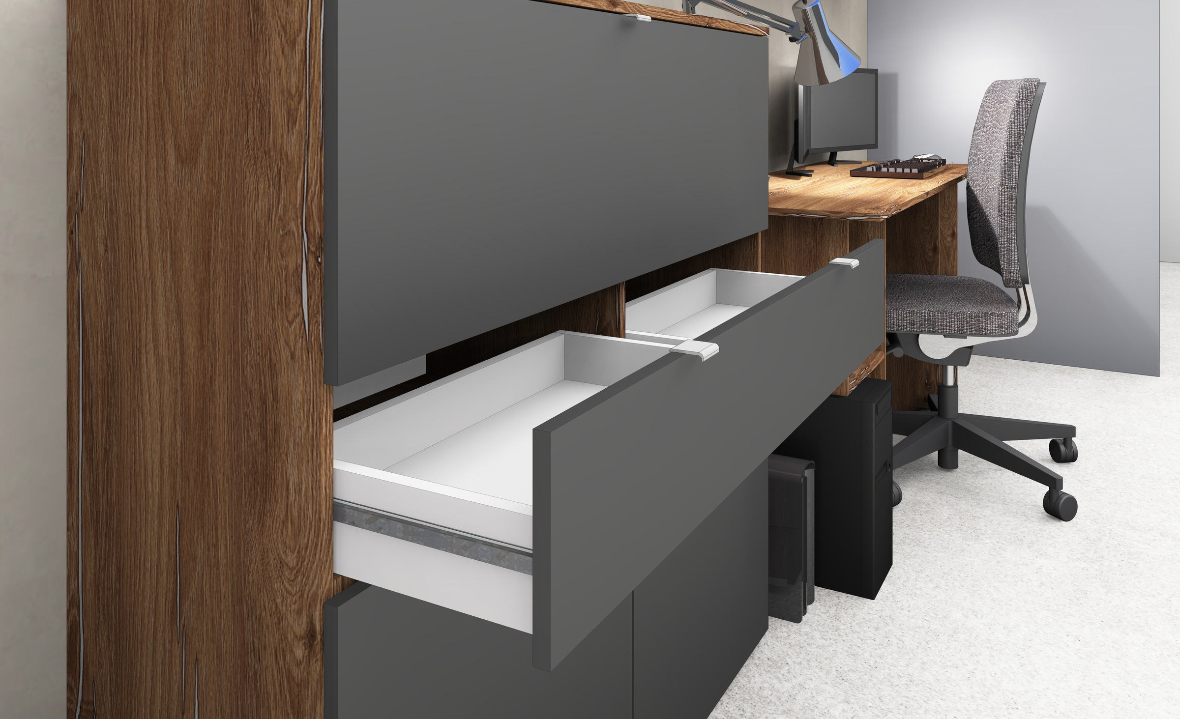 borchardt Möbel Sekretär »Dolly«, platzsparend, Home-Office-Schreibtisch, Breite 110 cm, Made in Germany