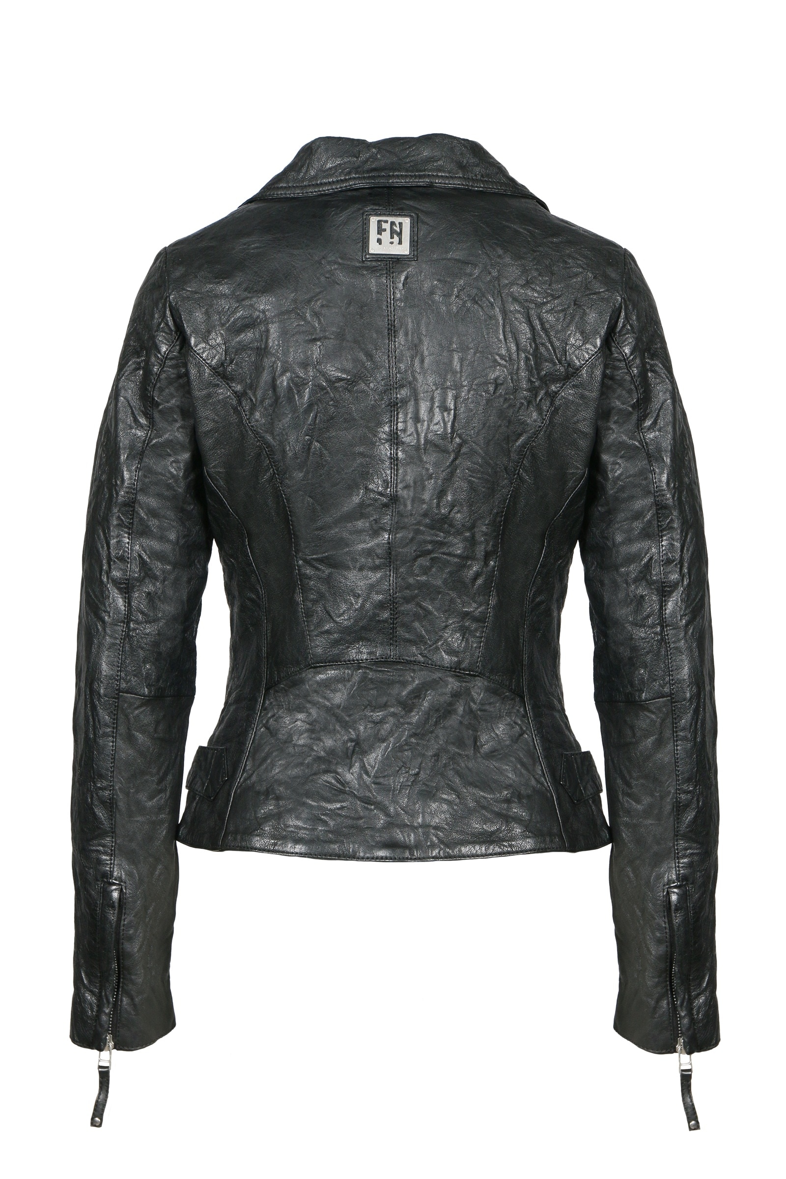 Freaky Nation Lederjacke »Crinkled Leather Biker Jacket«