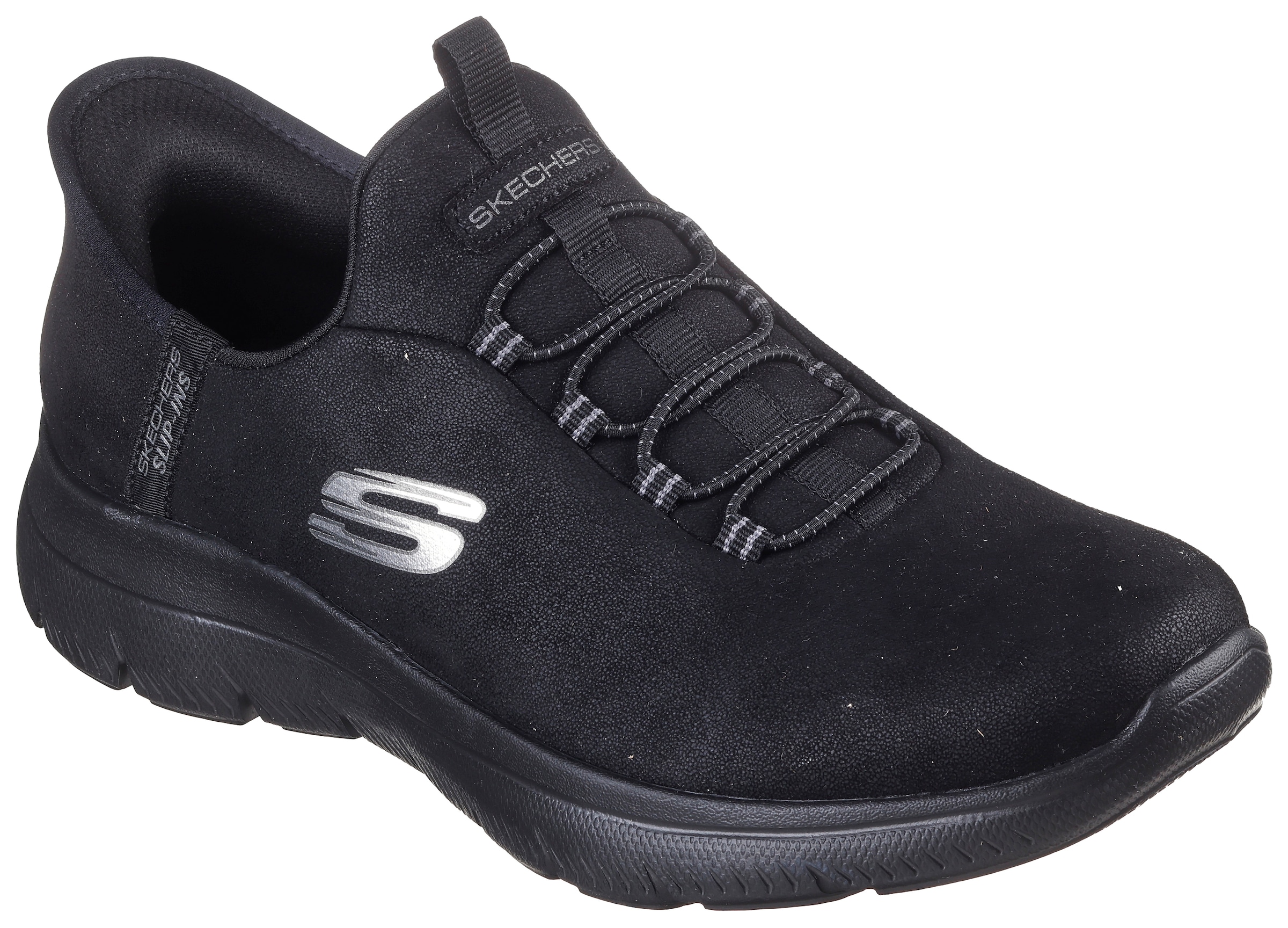 Black Friday Skechers Slip On Sneaker SUMMITS Slipper Freizeitschuh Halbschuh in veganer Verarbeitung BAUR