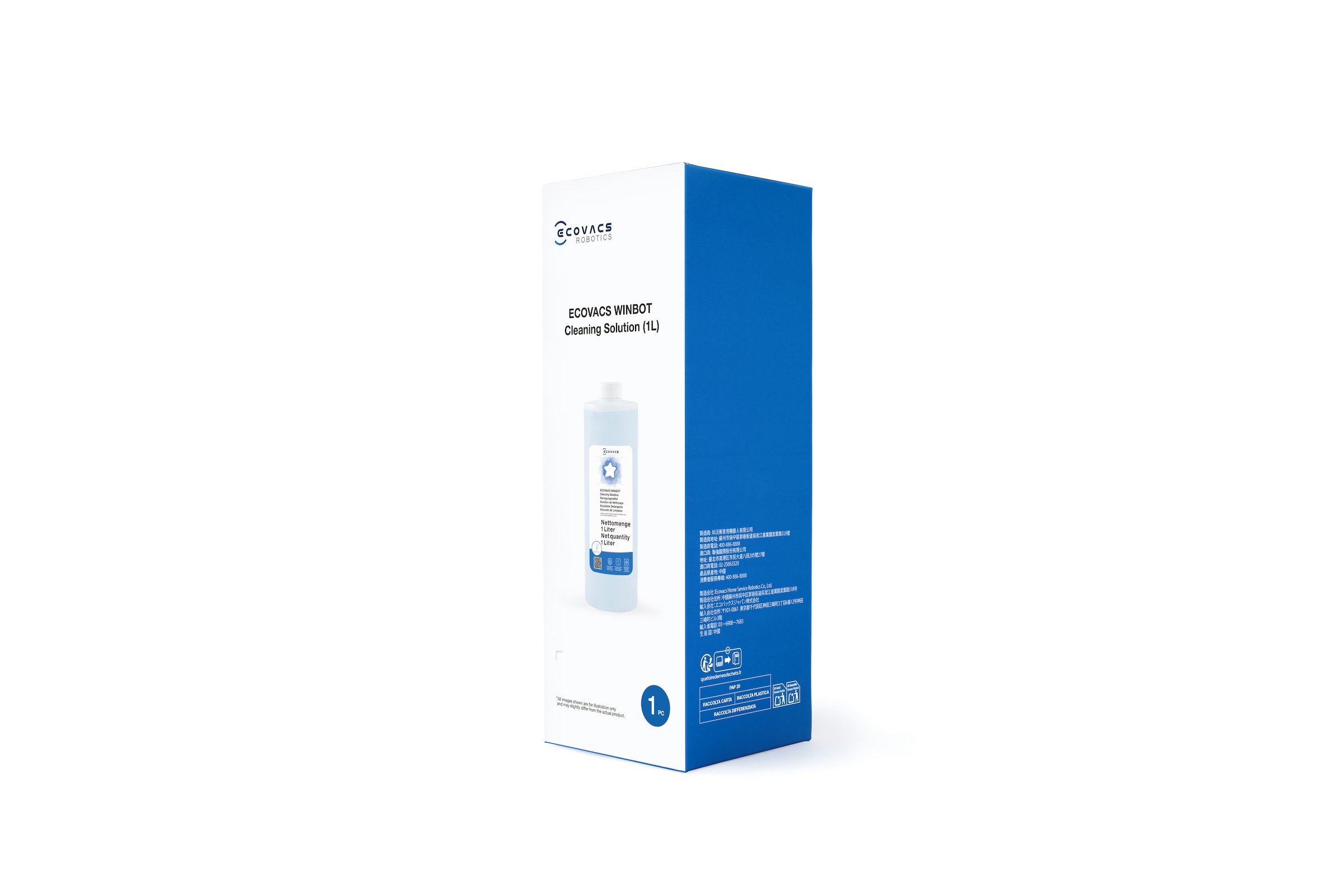 ECOVACS Reinigungskonzentrat »1L WINBOT Cleaning Solution - WSO0100009« Original Ecovacs Produkt