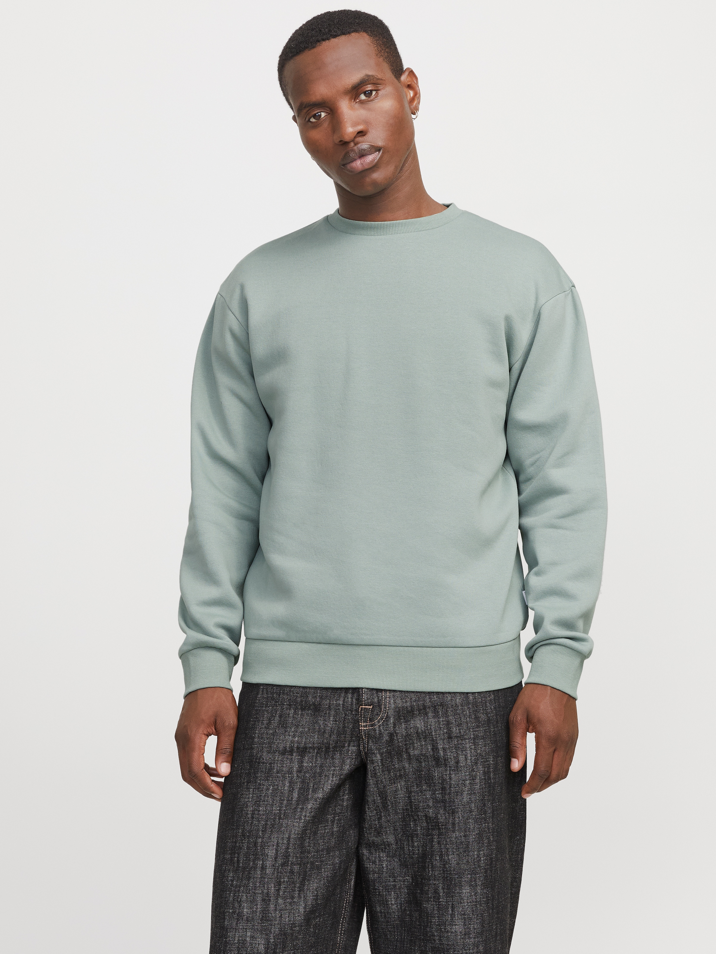 Jack & Jones Sweatshirt "JJEBRADLEY mit Rippbündchen für Alltag und Freizei günstig online kaufen