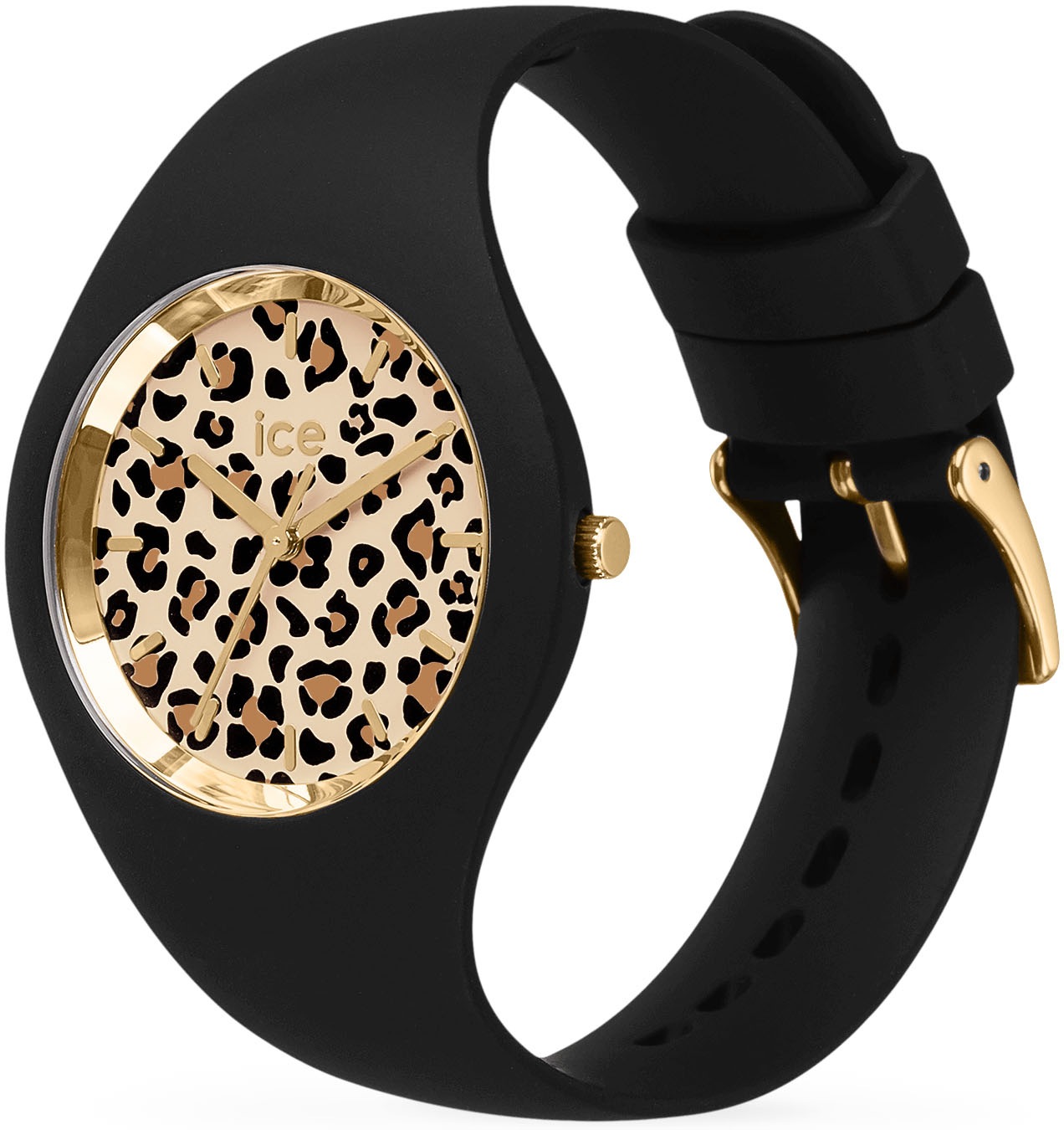 ice-watch Quarzuhr »ICE leopard - Small - 3H«, Armbanduhr, Damenuhr, Silikonarmband, Wasserdicht bis 10 bar, analog