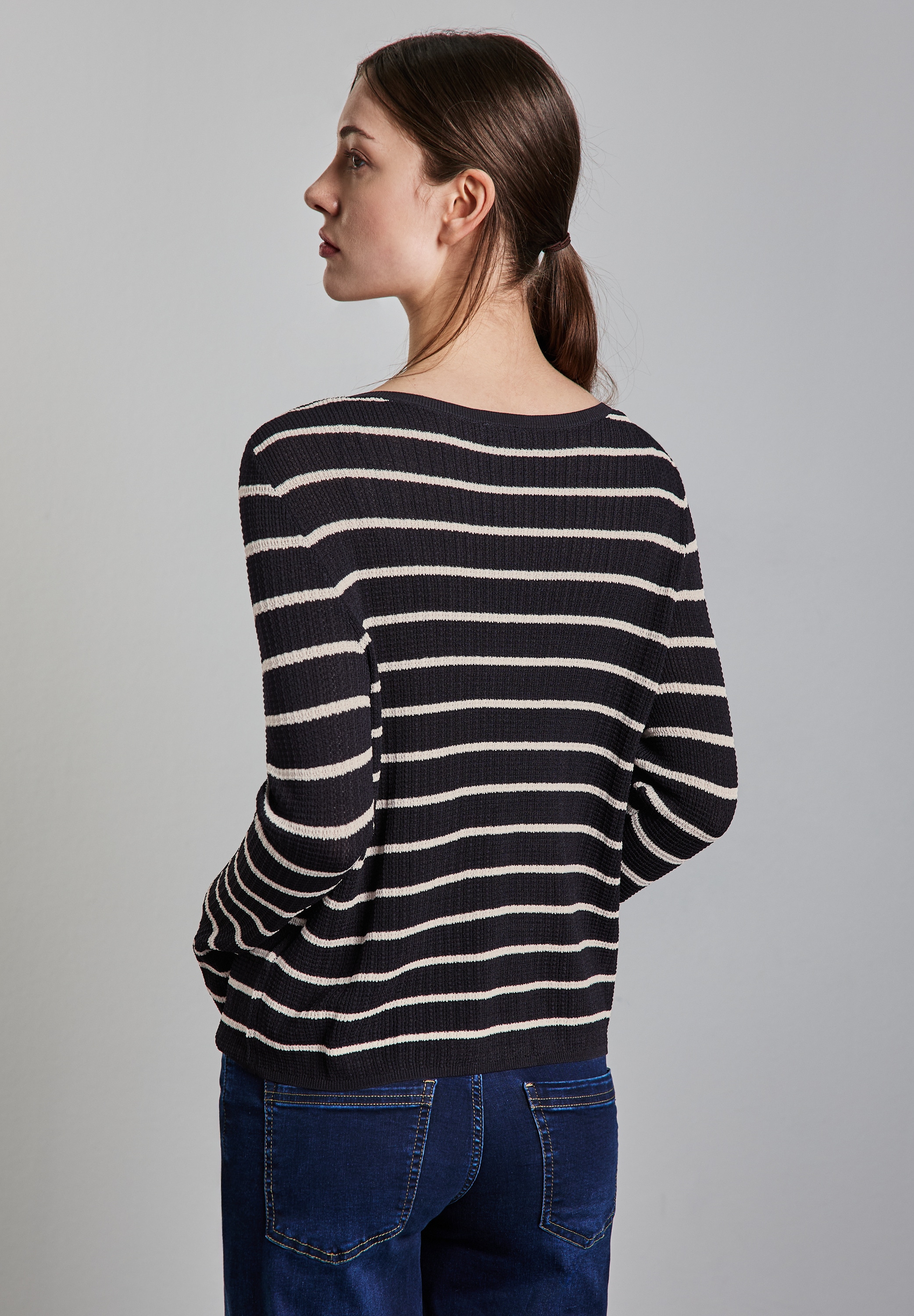 STREET ONE Strickpullover, mit U-Boot-Ausschnitt
