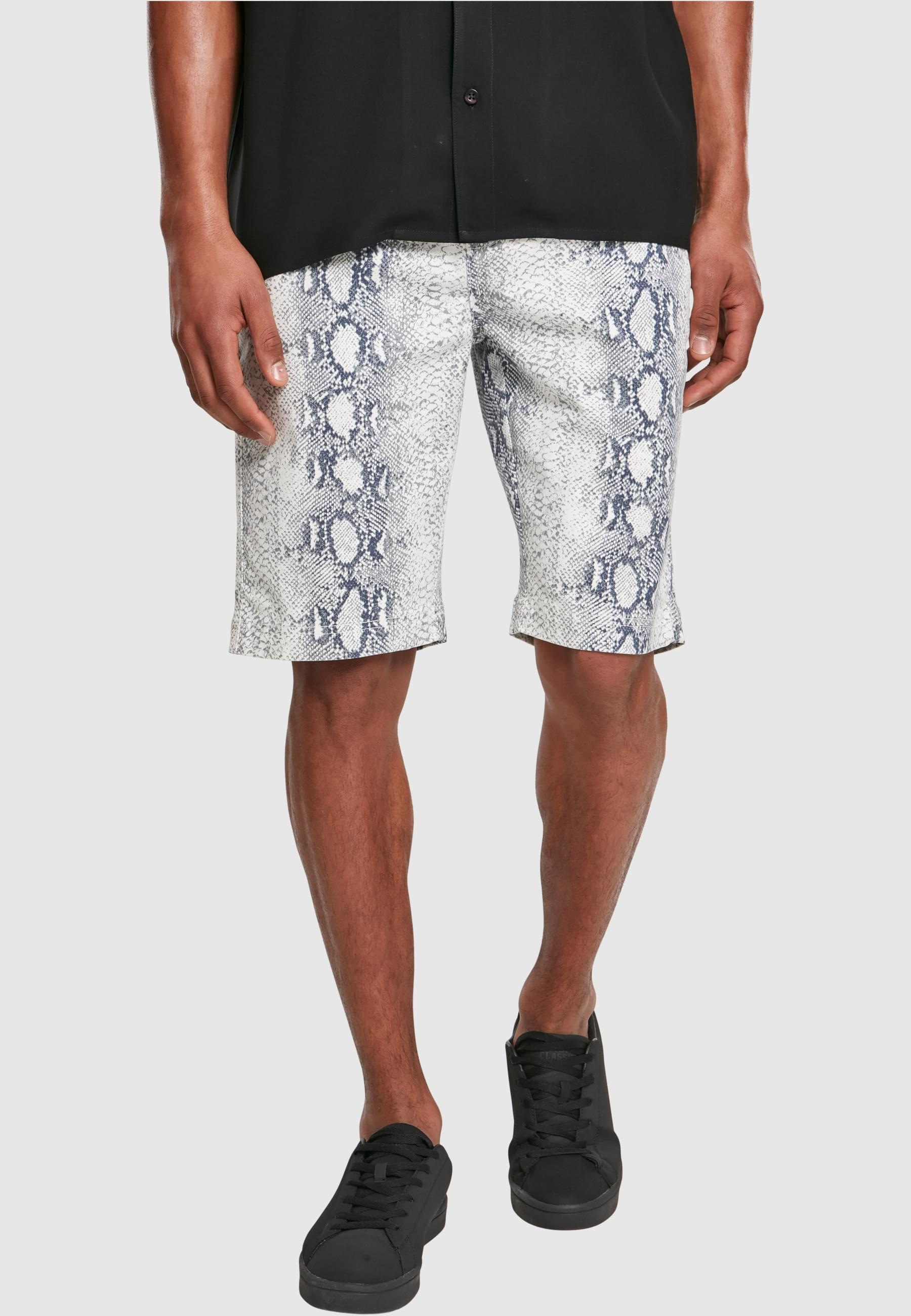 URBAN CLASSICS Stoffhose »Urban Classics Herren AOP Stretch Shorts«, (1 tlg.)