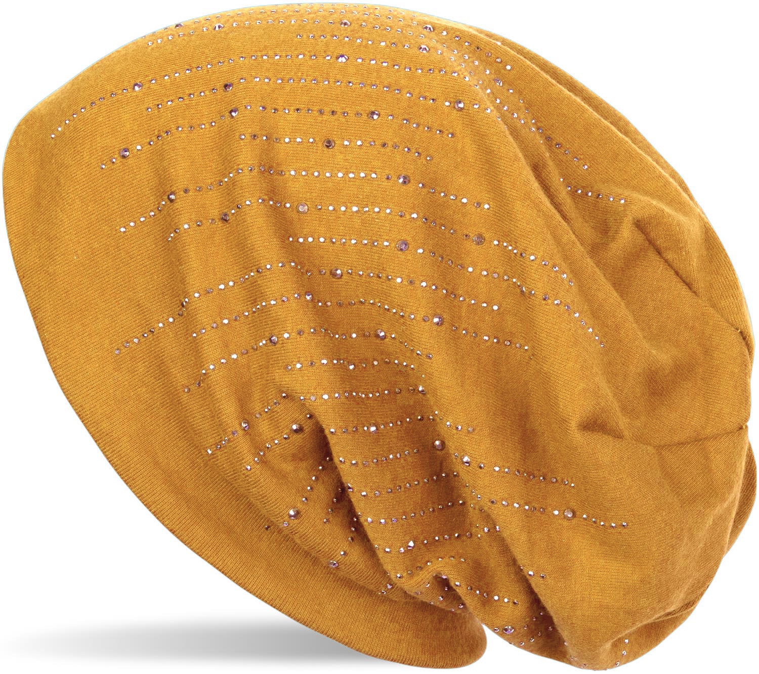 styleBREAKER Beanie "Beanie mit Strass Streifen" 1 Stk.
