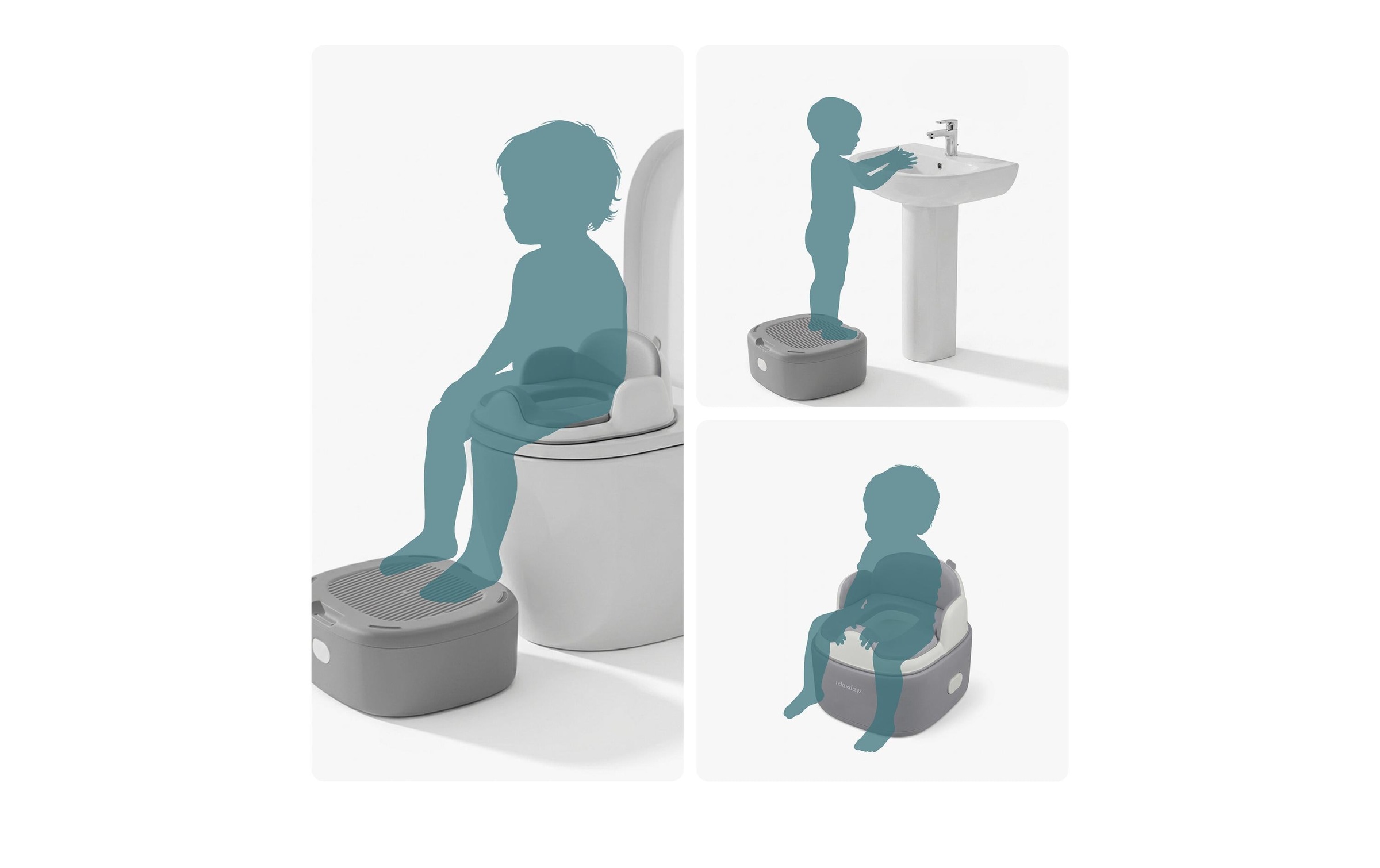 relaxdays Kinder-WC »4-in-1«