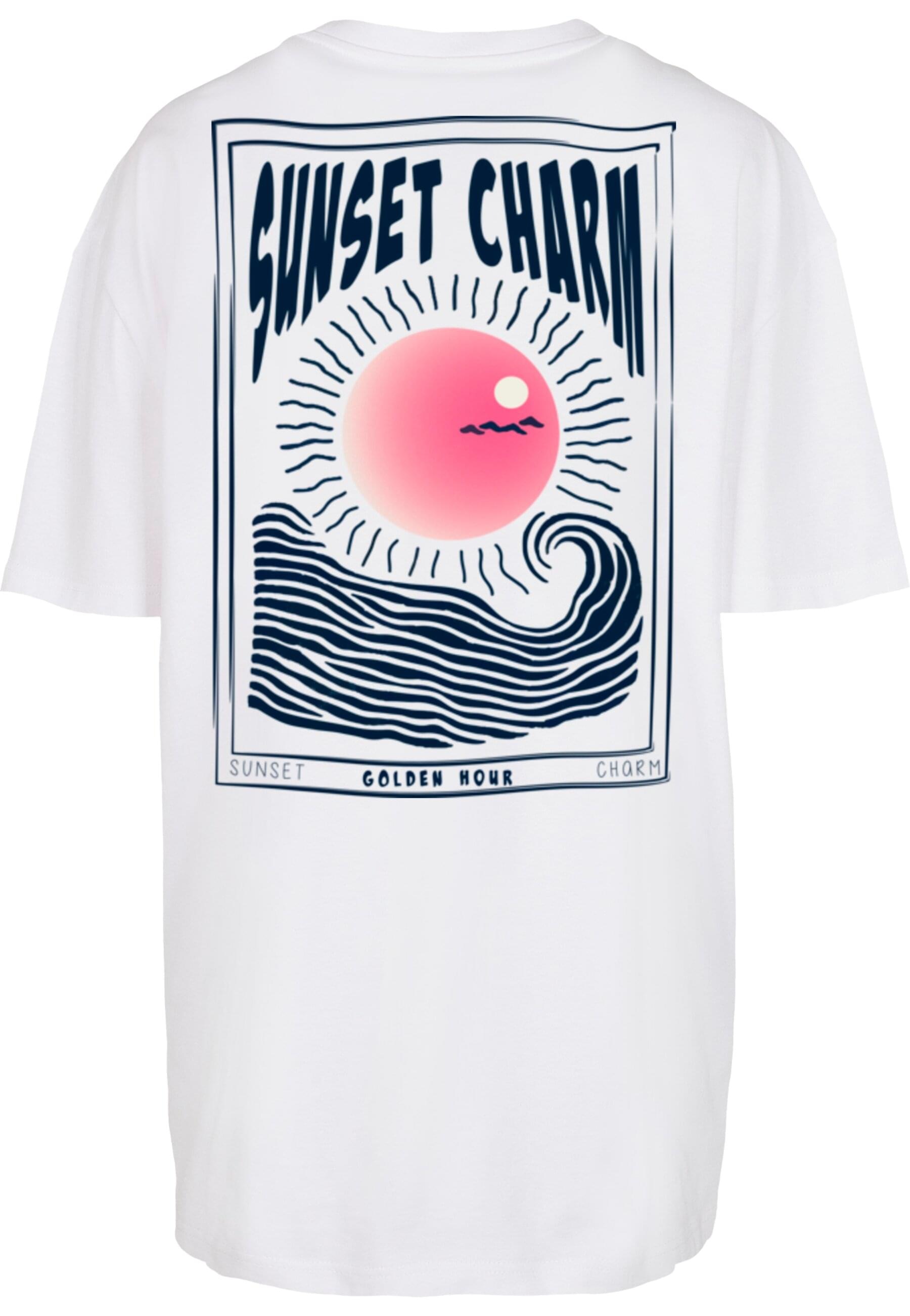 Merchcode T-Shirt »Merchcode Ladies Sunset Charm Oversized Tee«, (1 tlg.)