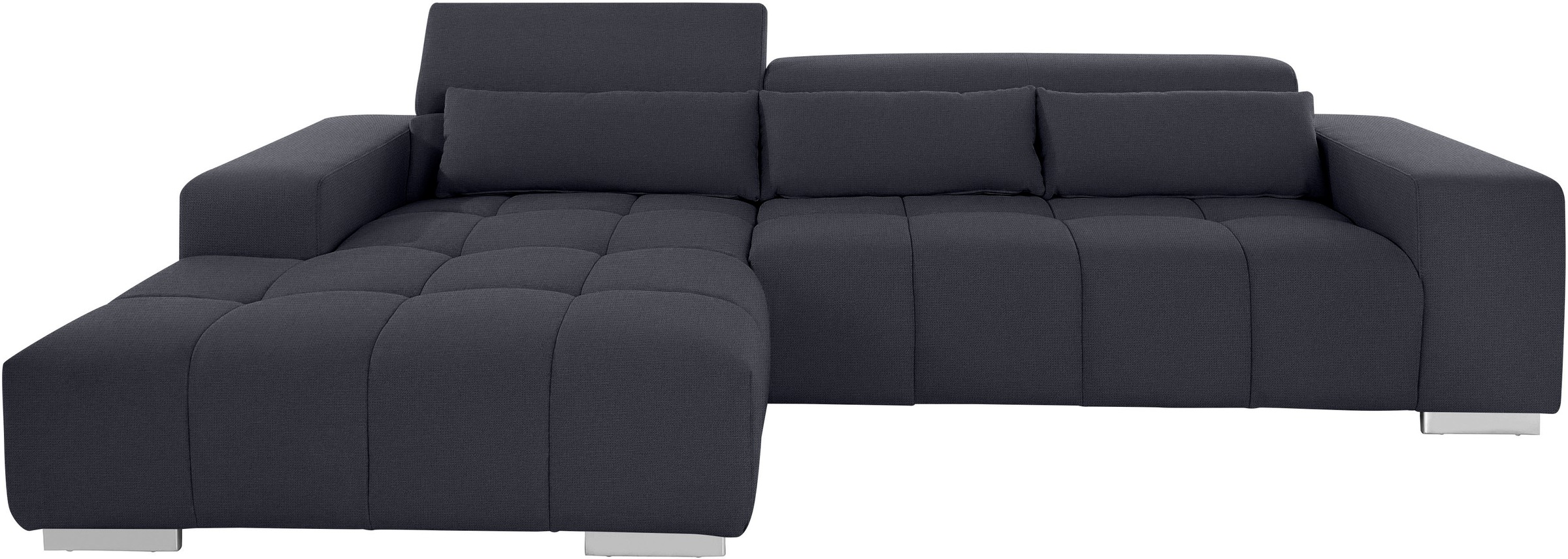 COTTA Ecksofa "Orion L-Form" mit 2x Kopfteilverstellung & 3 Nierenkissen günstig online kaufen