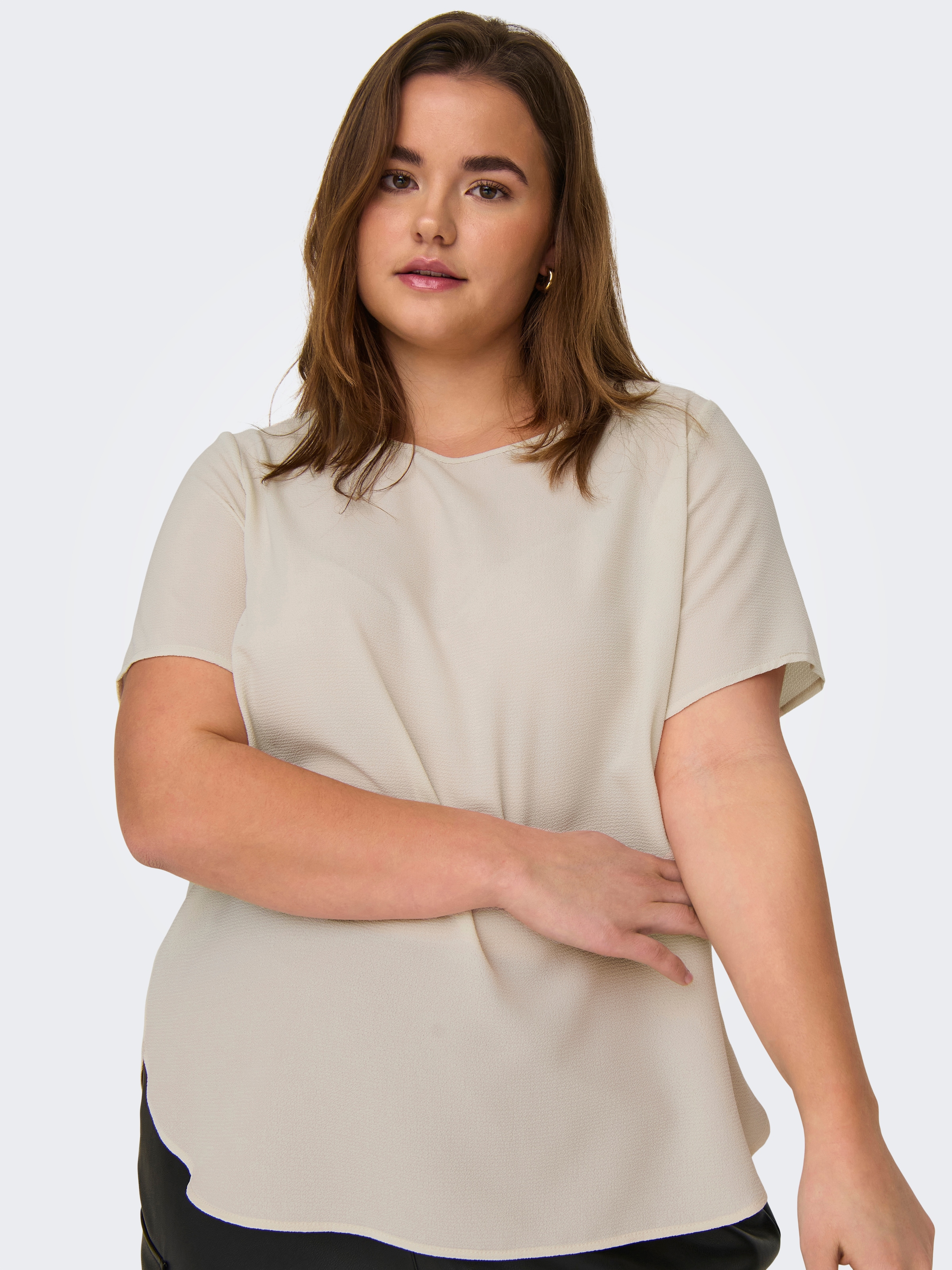 ONLY CARMAKOMA Shirtbluse »CARVICA SS TOP WVN NOOS«