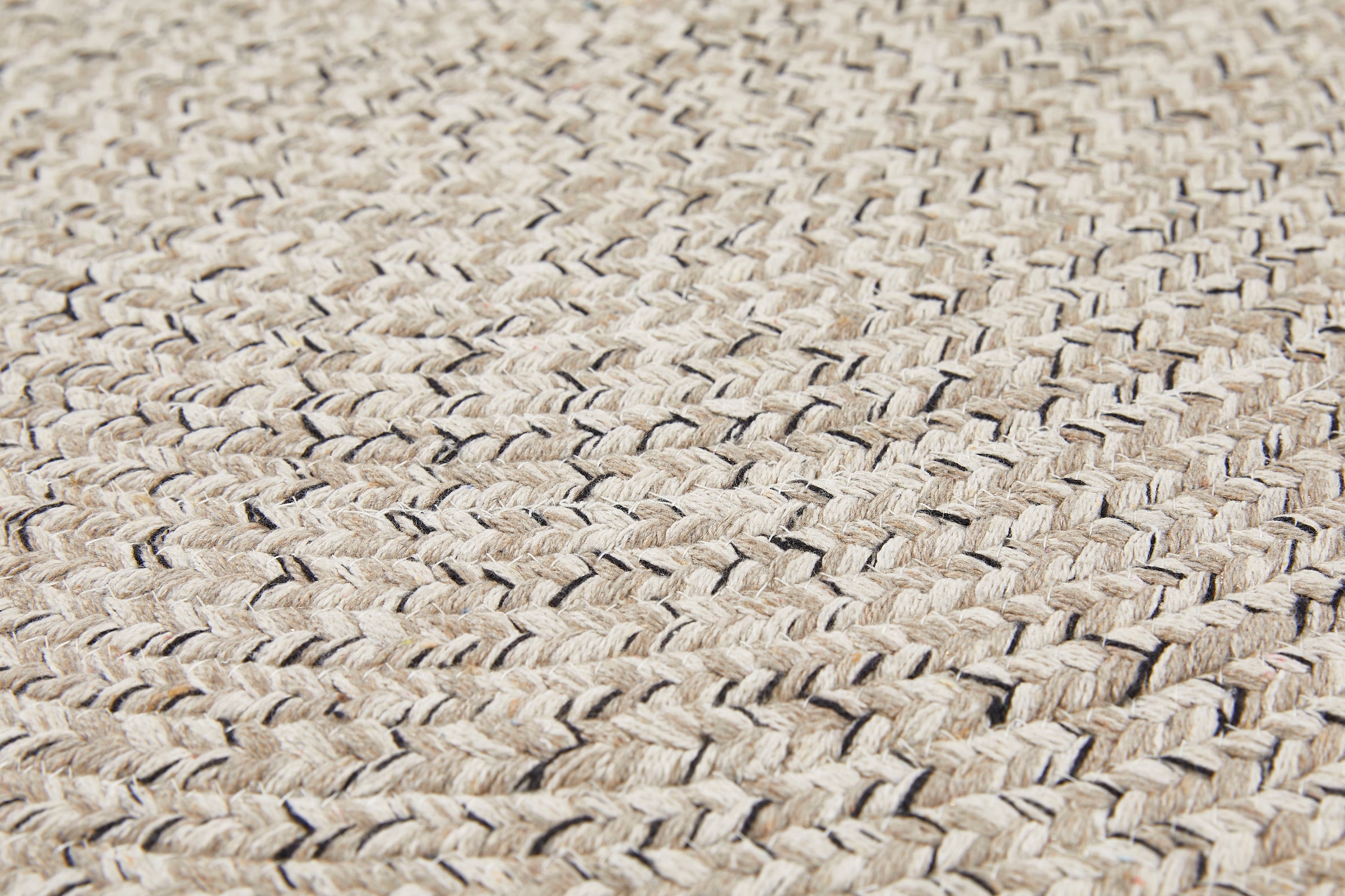 LUXOR living Teppich »Varberg«, rund, Handweb Teppich, meliert, reine Baumwolle, handgewebt