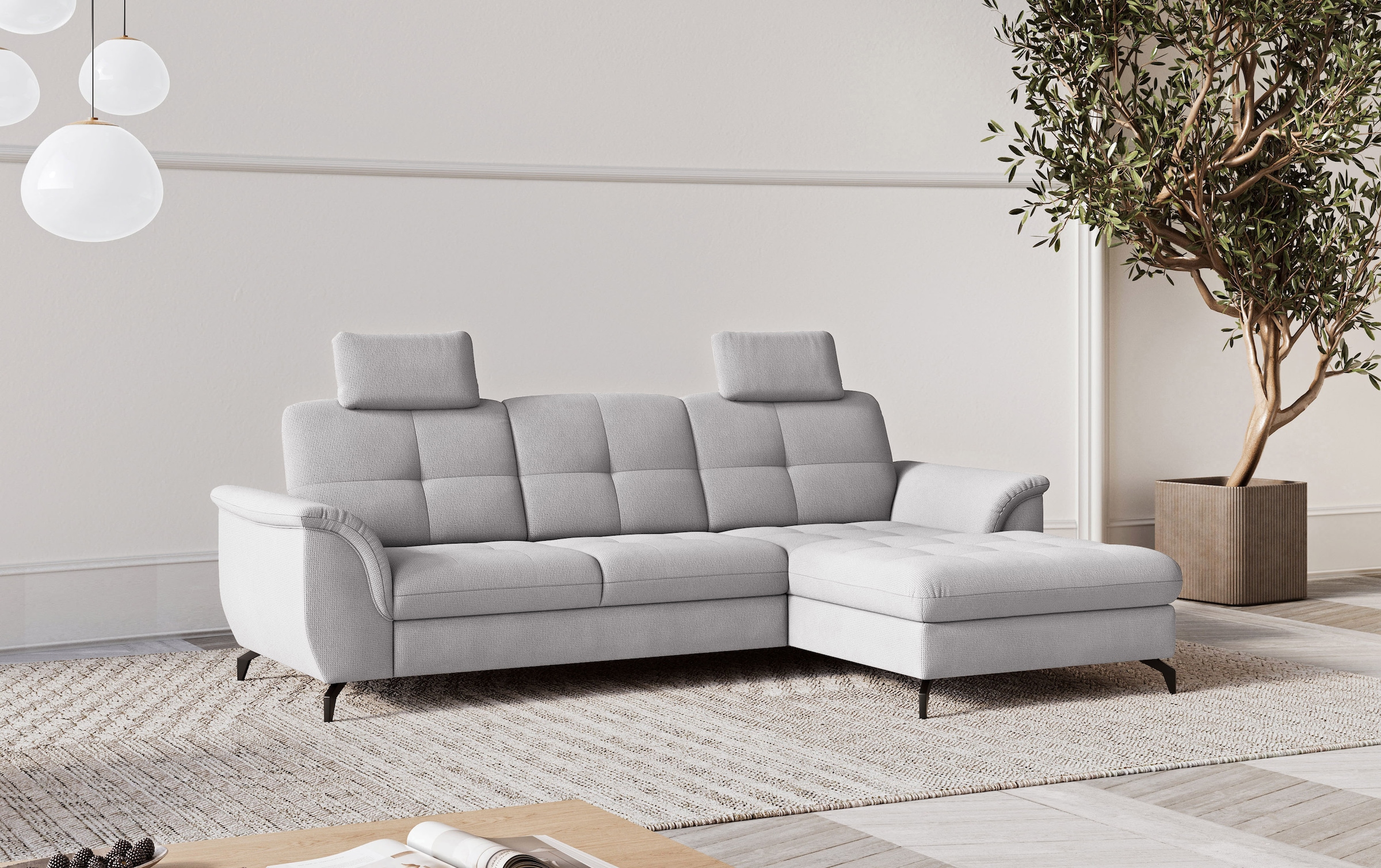 sit&more Ecksofa "Zora" wahlweise mit Schlaffunktion und Bettkasten