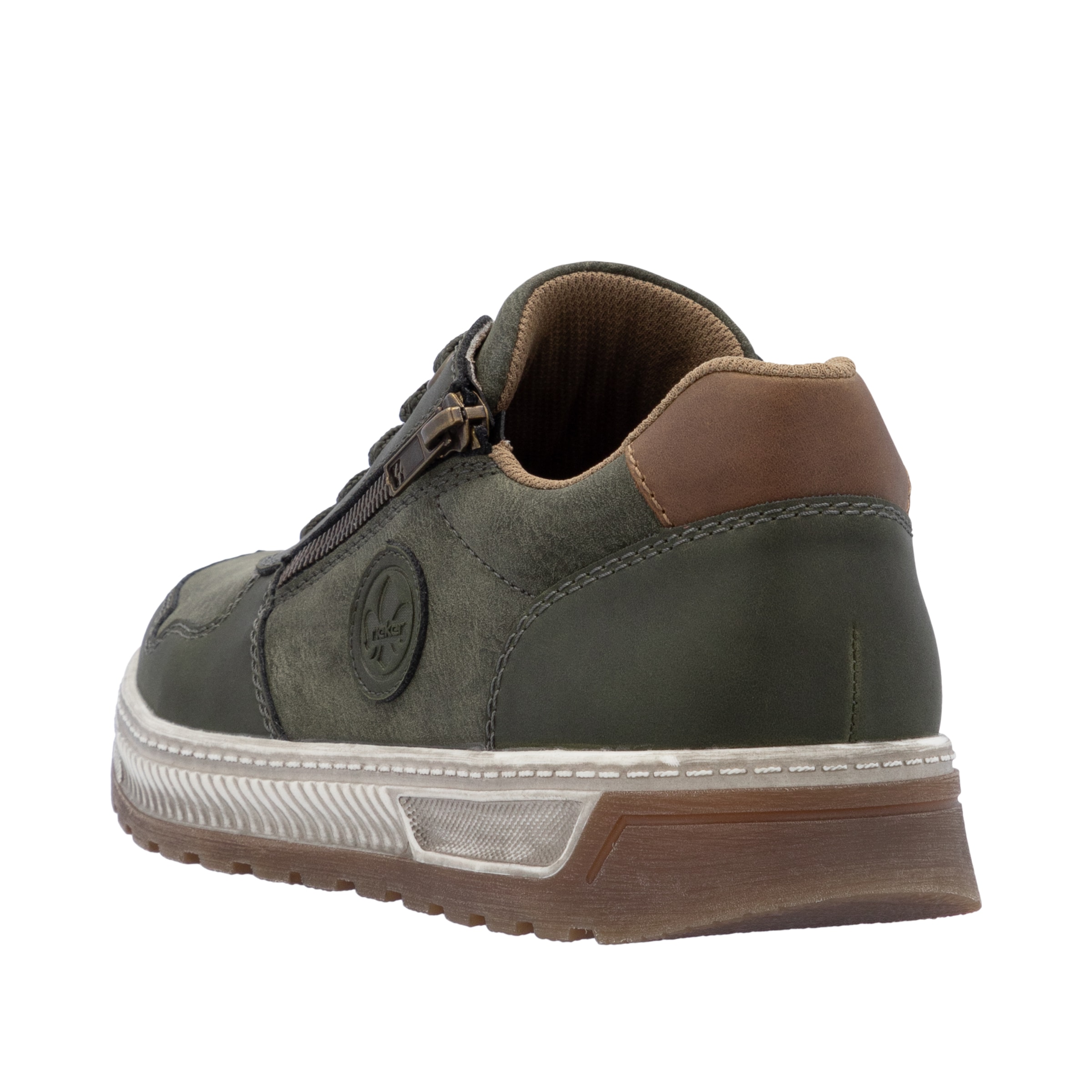 Rieker Sneaker, Freizeitschuh, Halbschuh, Schnürschuh mit Kontrastbesatz