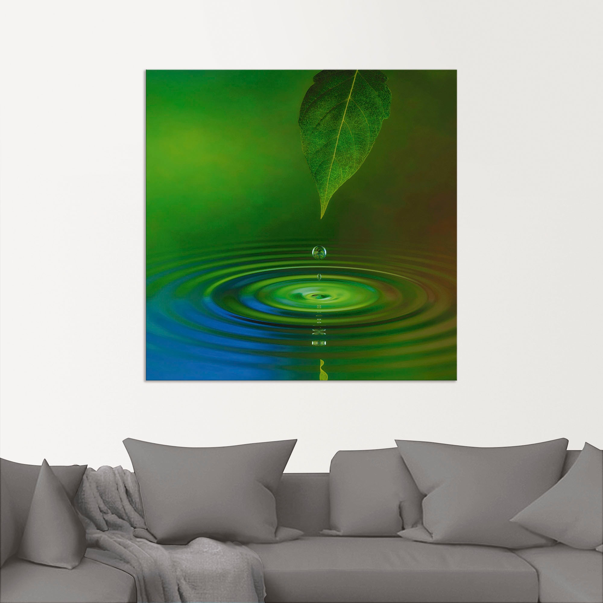 Artland Wandbild »Wassertropfen«, Zen, (1 St.), als Alubild, Outdoorbild, Leinwandbild in verschied. Größen