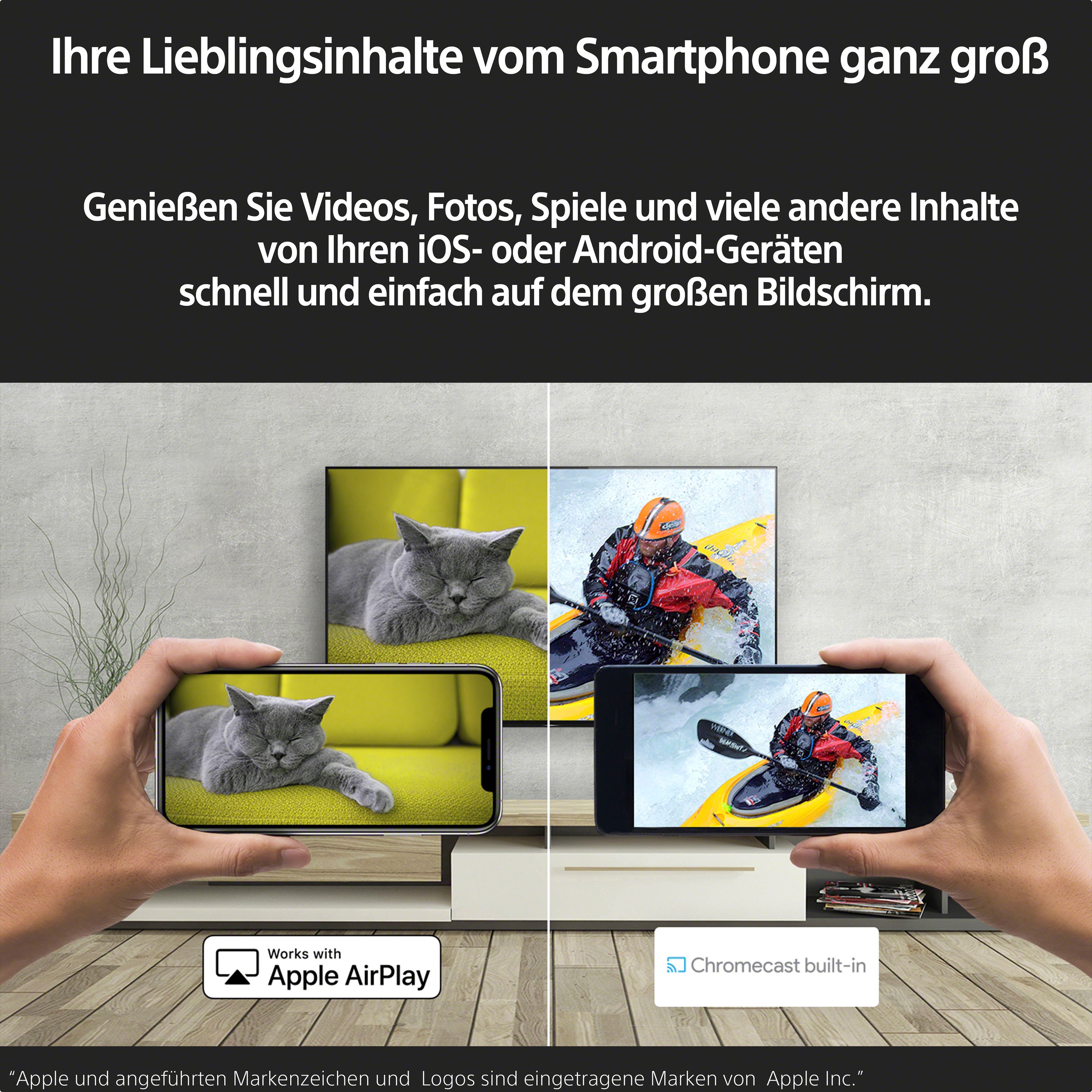 Sony LCD-LED Fernseher »KD43X80K«, 4K Ultra HD, Smart-TV-Google TV