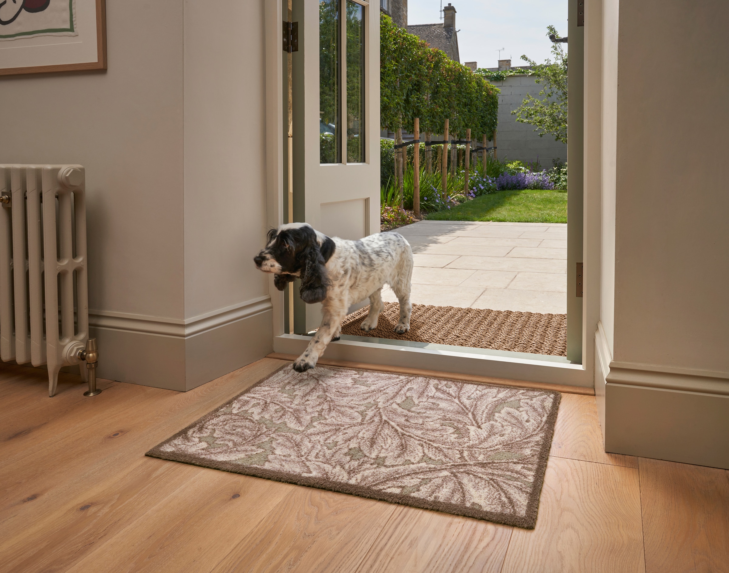 Turtle Mat Fußmatte »Acanthus Brown« rechteckig 9 mm Höhe