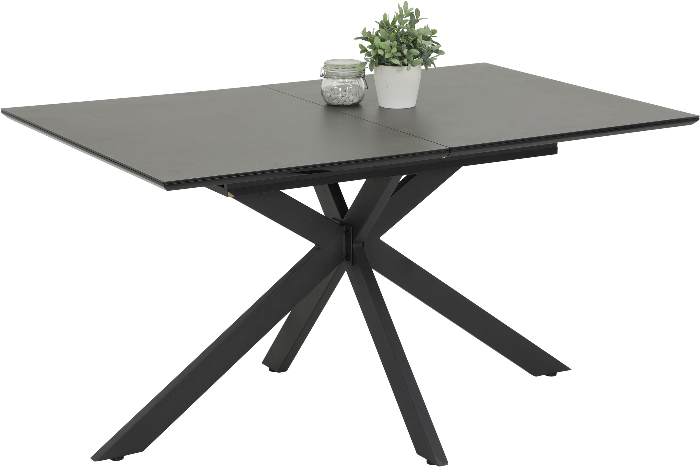 HELA Essgruppe "HAVEL" 7 Stk. tlg. Tisch 140-180x90 cm, Synchronauszug, Stu günstig online kaufen