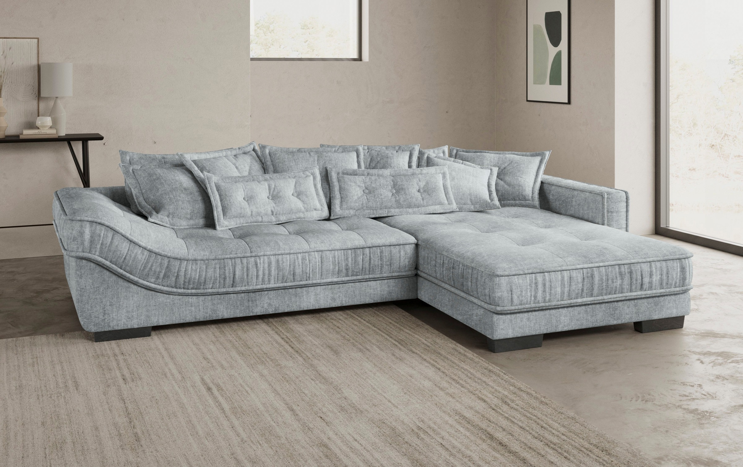 Mr. Couch Ecksofa »Diwan II, L-Form«, Wahlweise mit Kaltschaumpolsterung bis 140 kg belastbar