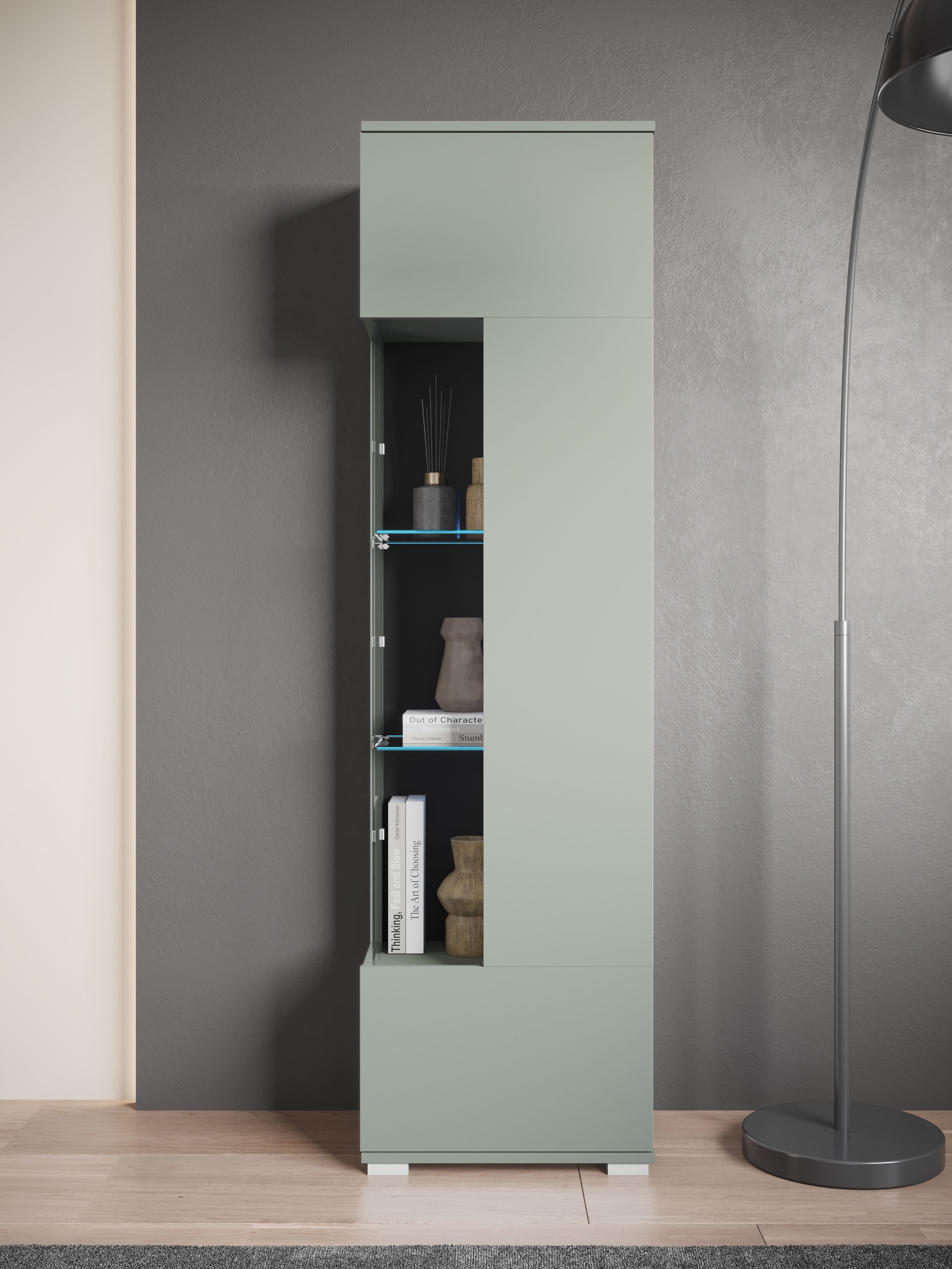 INOSIGN Vitrine »Kenia, stehend und hängend«, (1 St.), Vitrineschrank mit Glastüren 160 cm Höhe